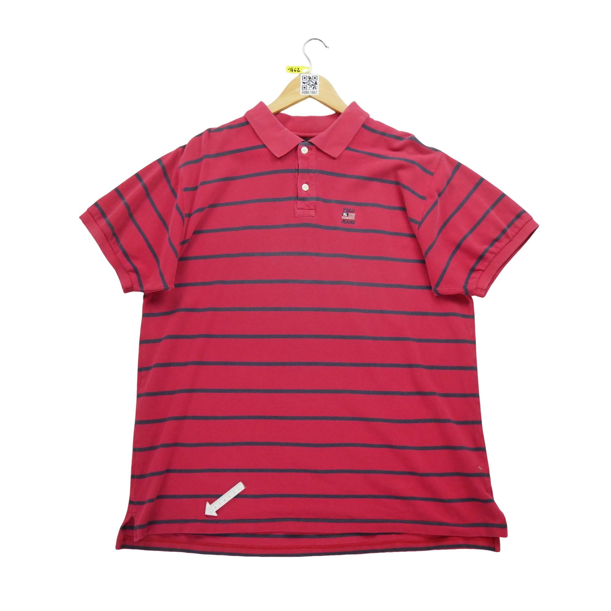 Polo manches courtes Homme  Rouge 5
