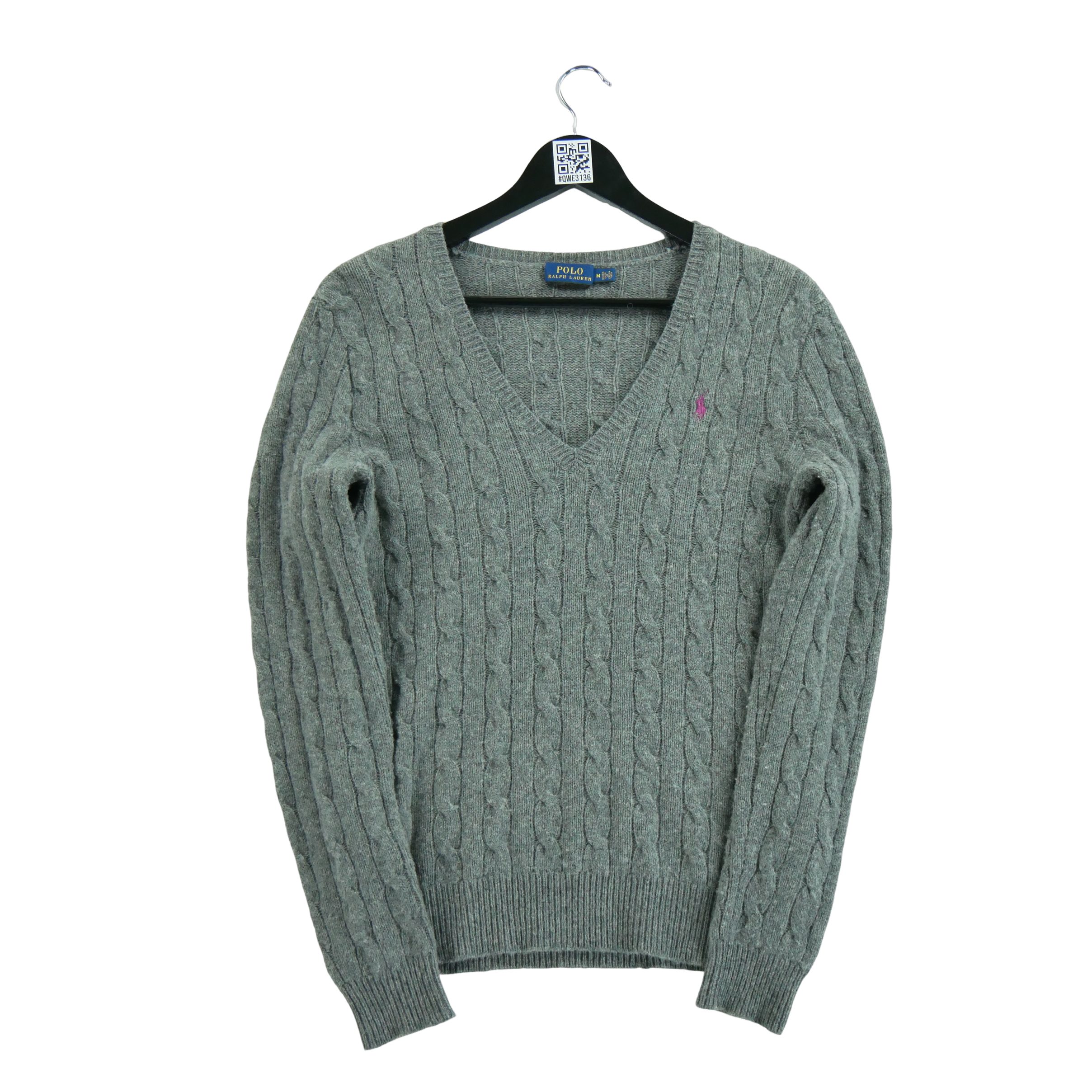 Pull Femme  en maille torsadée Gris 1