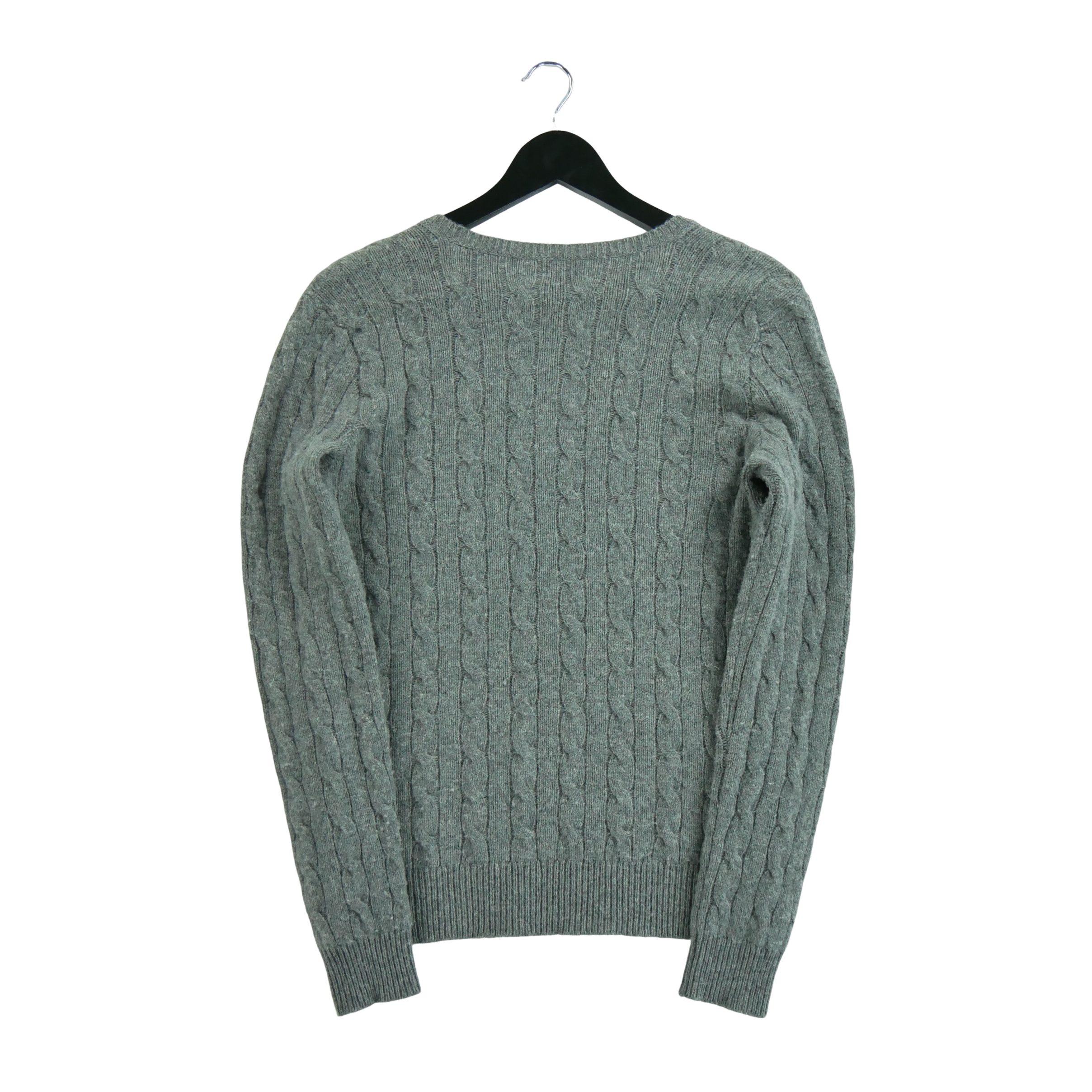 Pull Femme  en maille torsadée Gris 2
