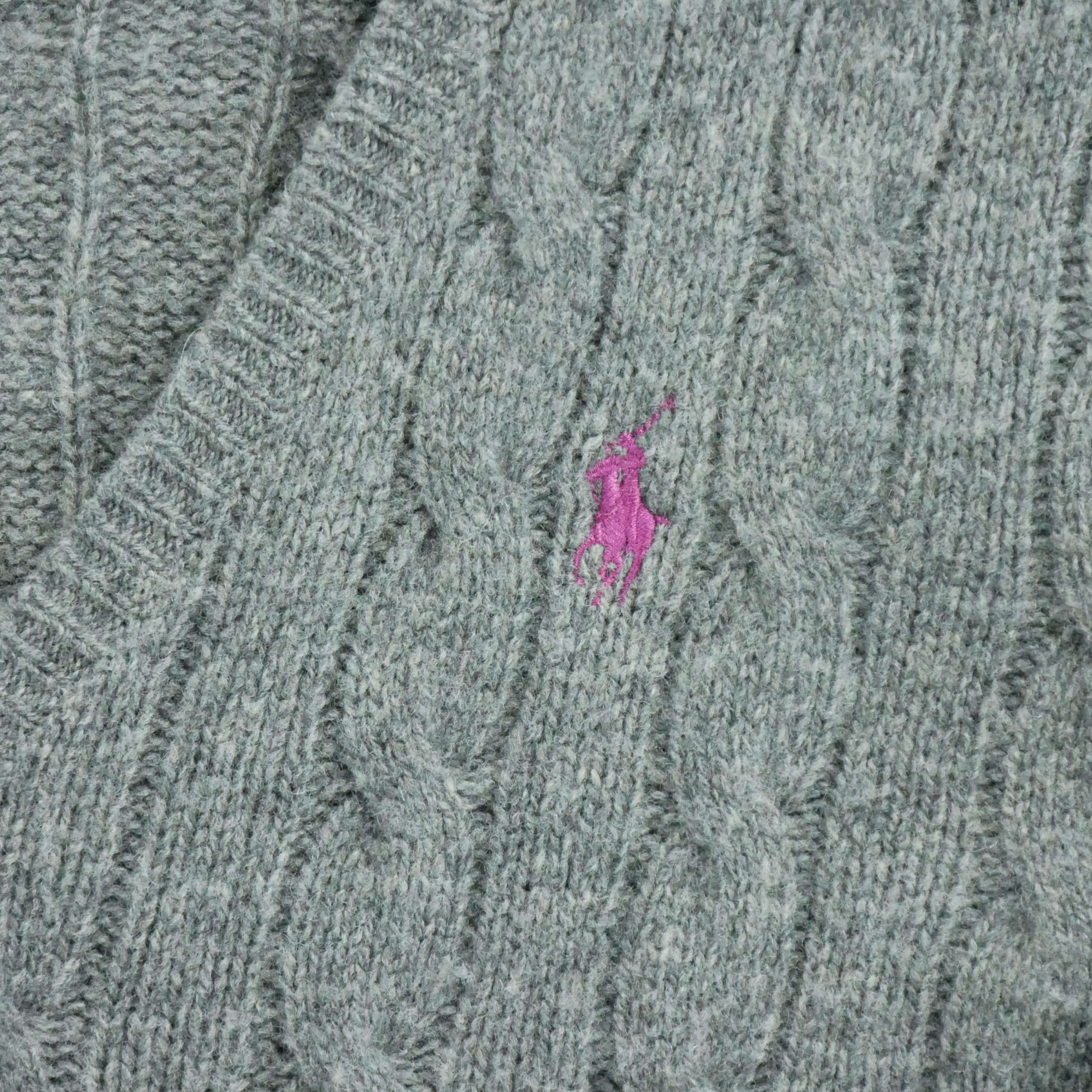Pull Femme  en maille torsadée Gris 4