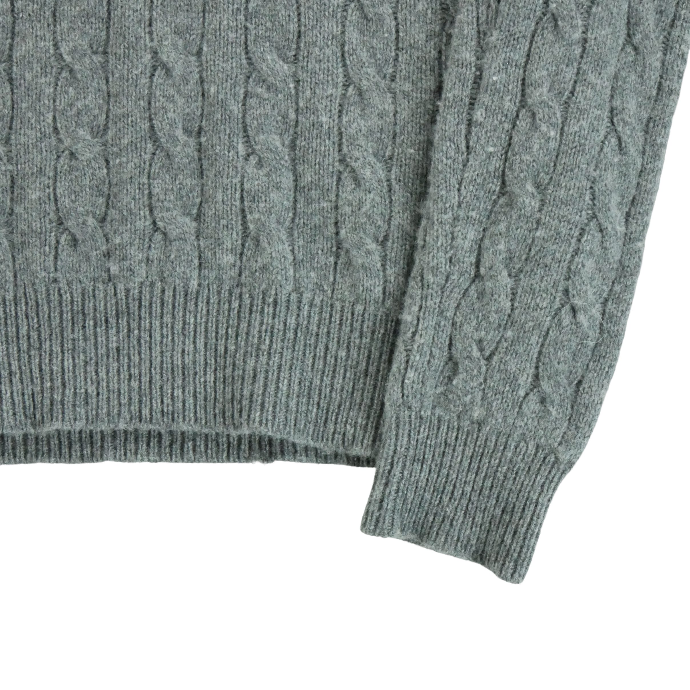 Pull Femme  en maille torsadée Gris 5