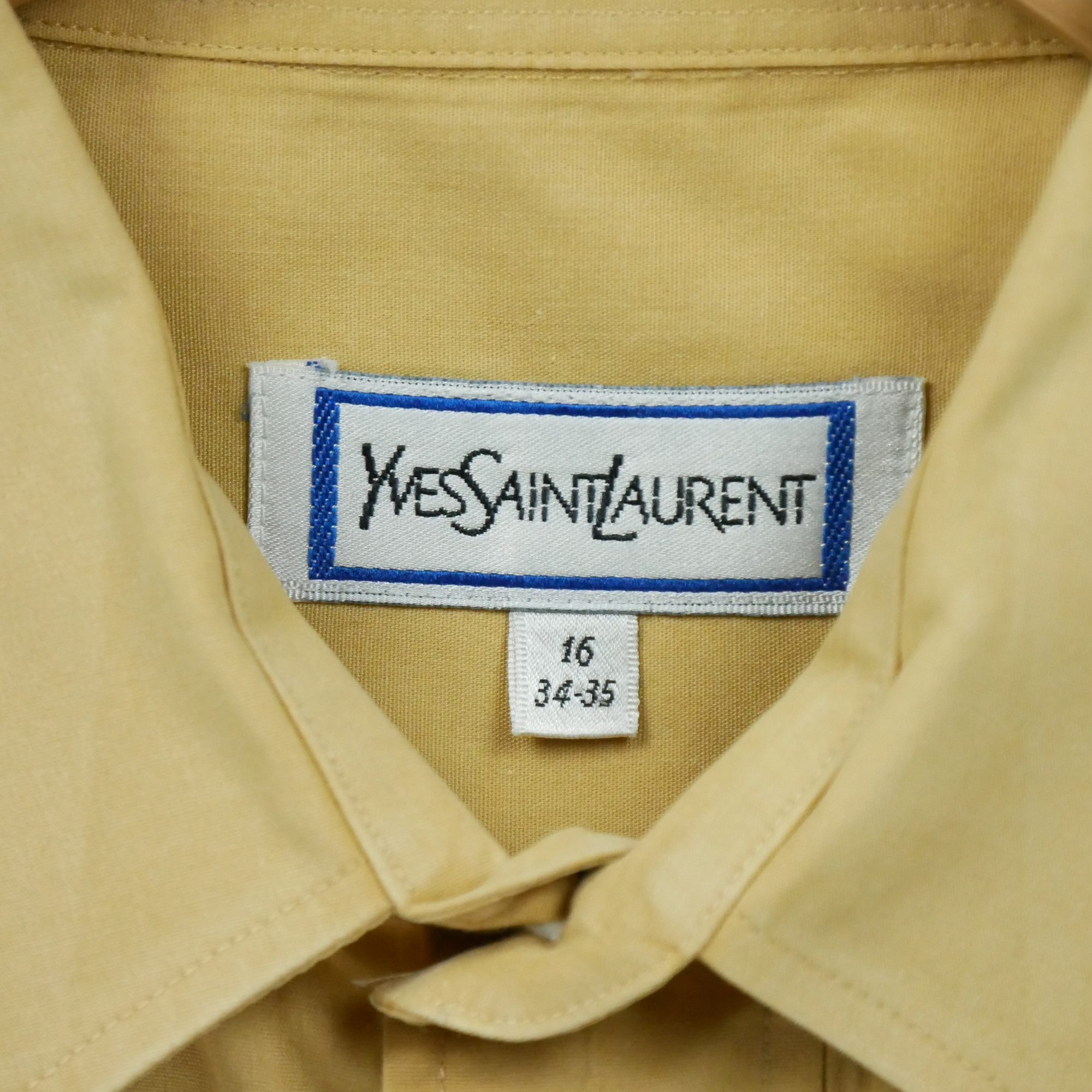 Chemise classiques Homme uni Jaune 8
