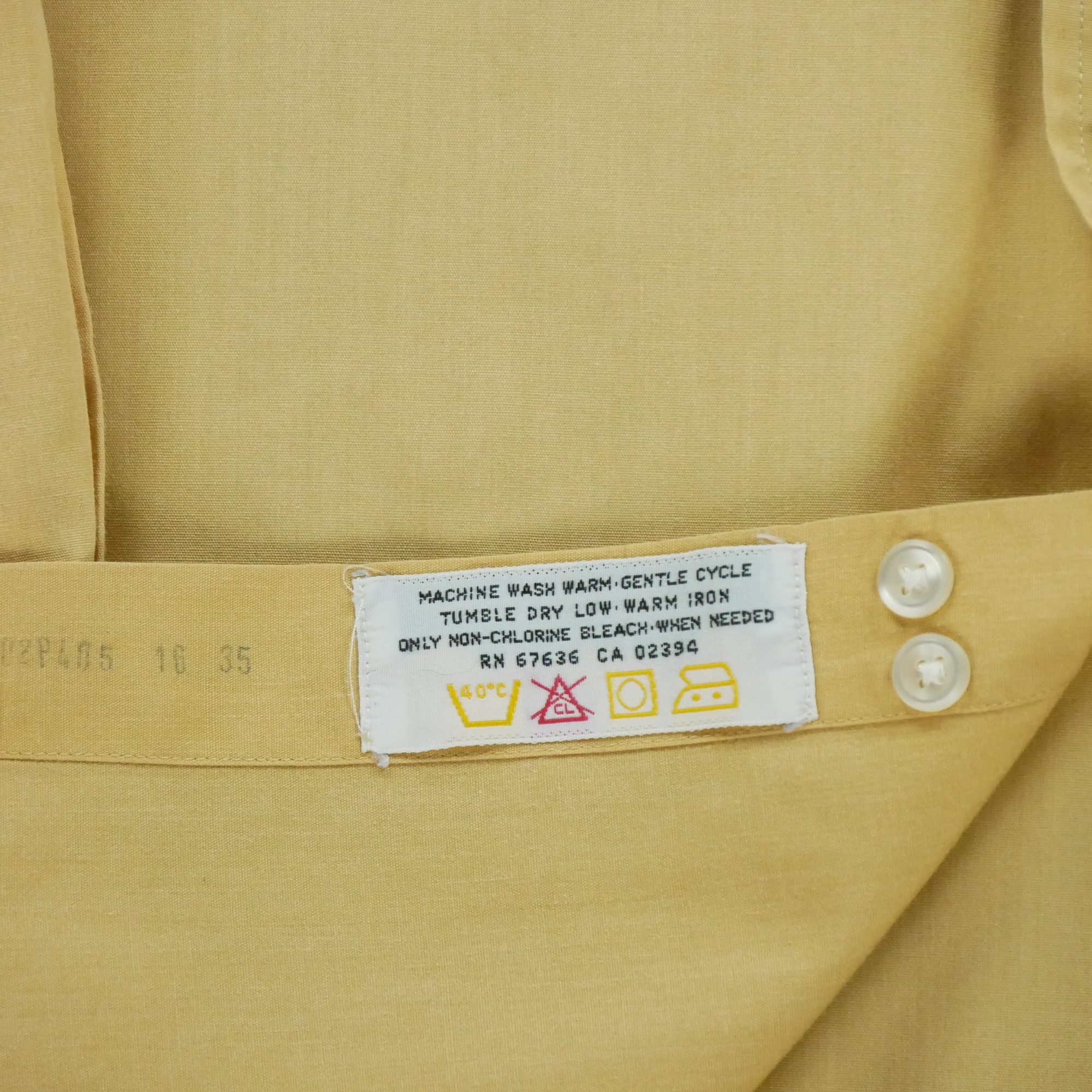 Chemise classiques Homme uni Jaune 9