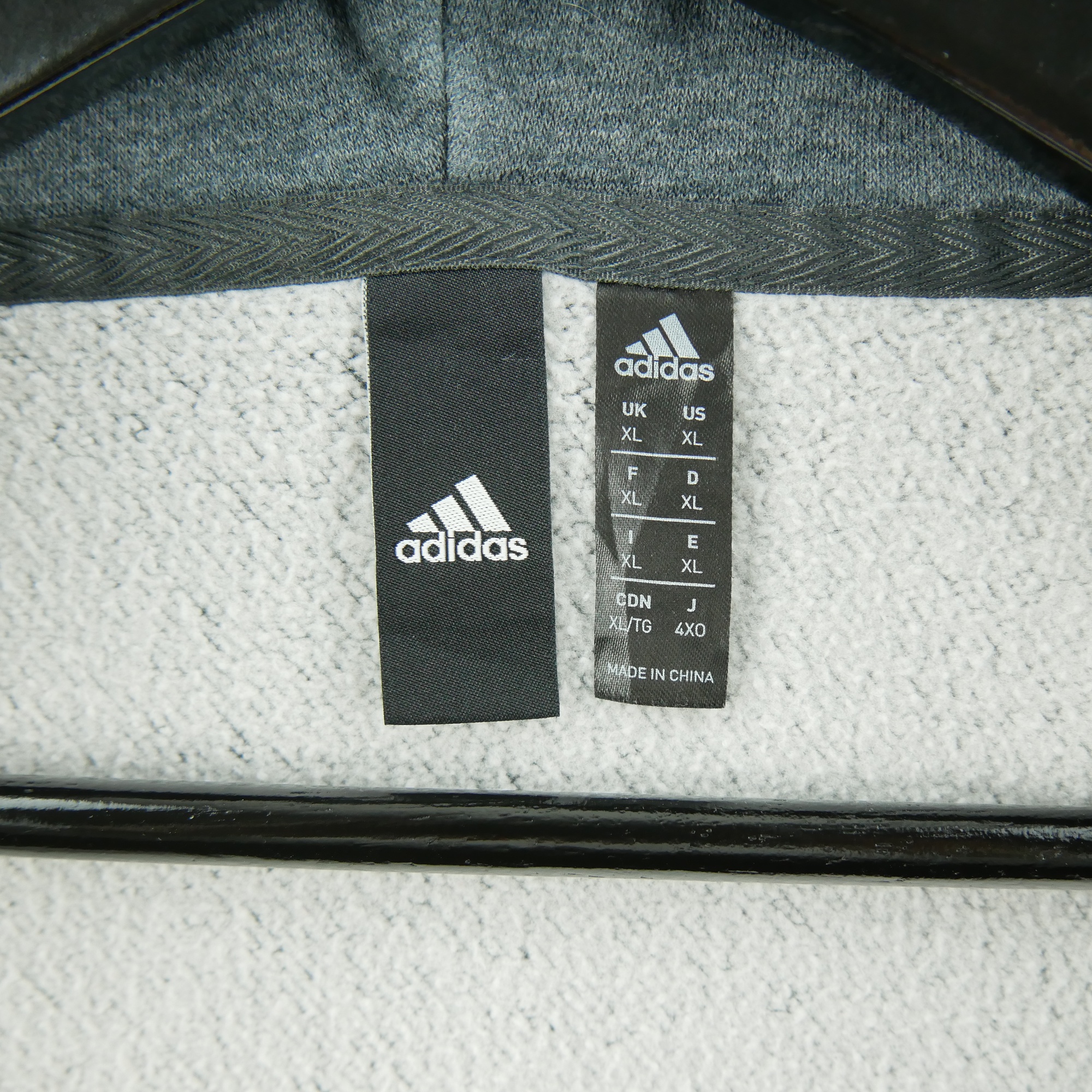 Sweat à capuche Homme  full-zip Gris 6