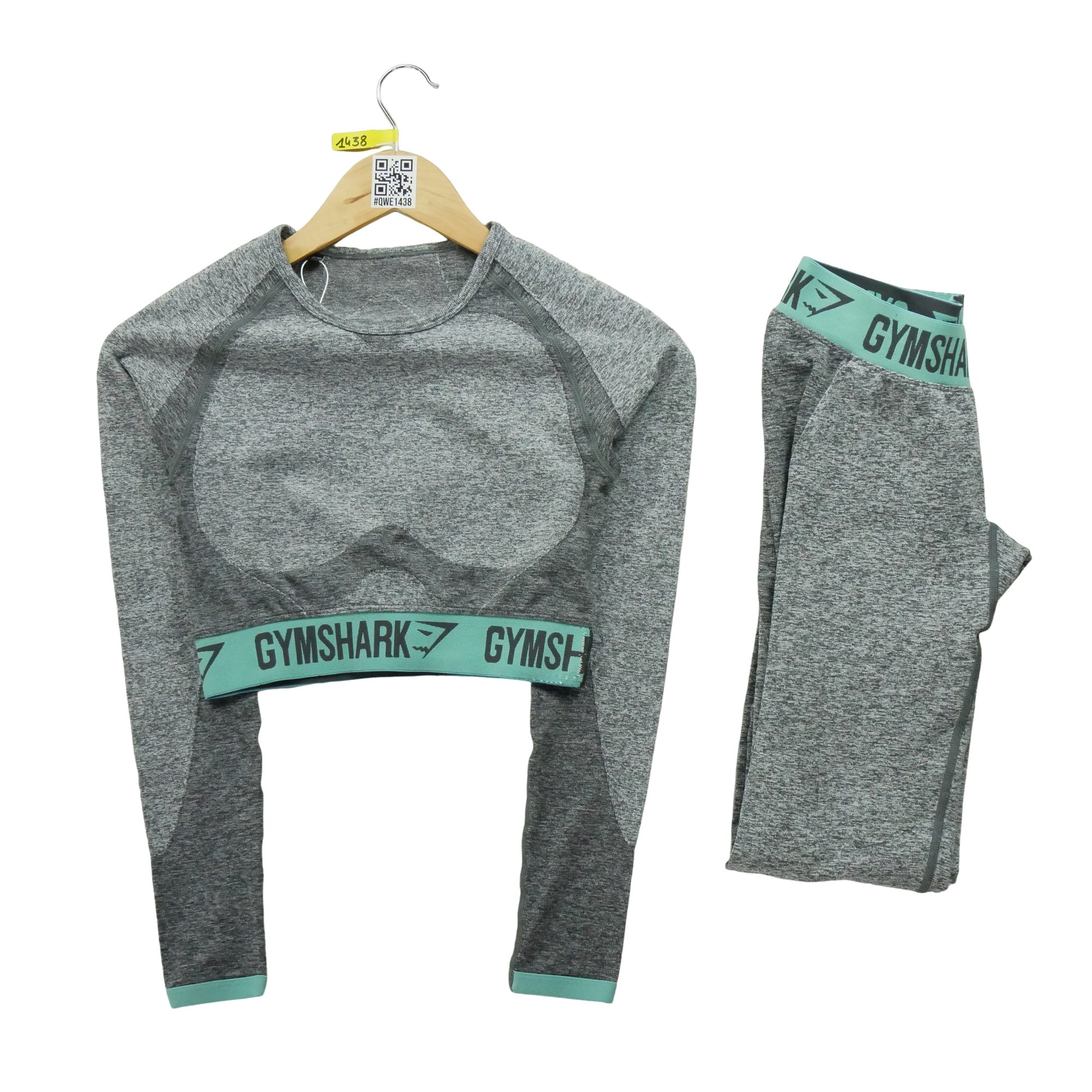 Ensemble Femme  Fitness Gris 1