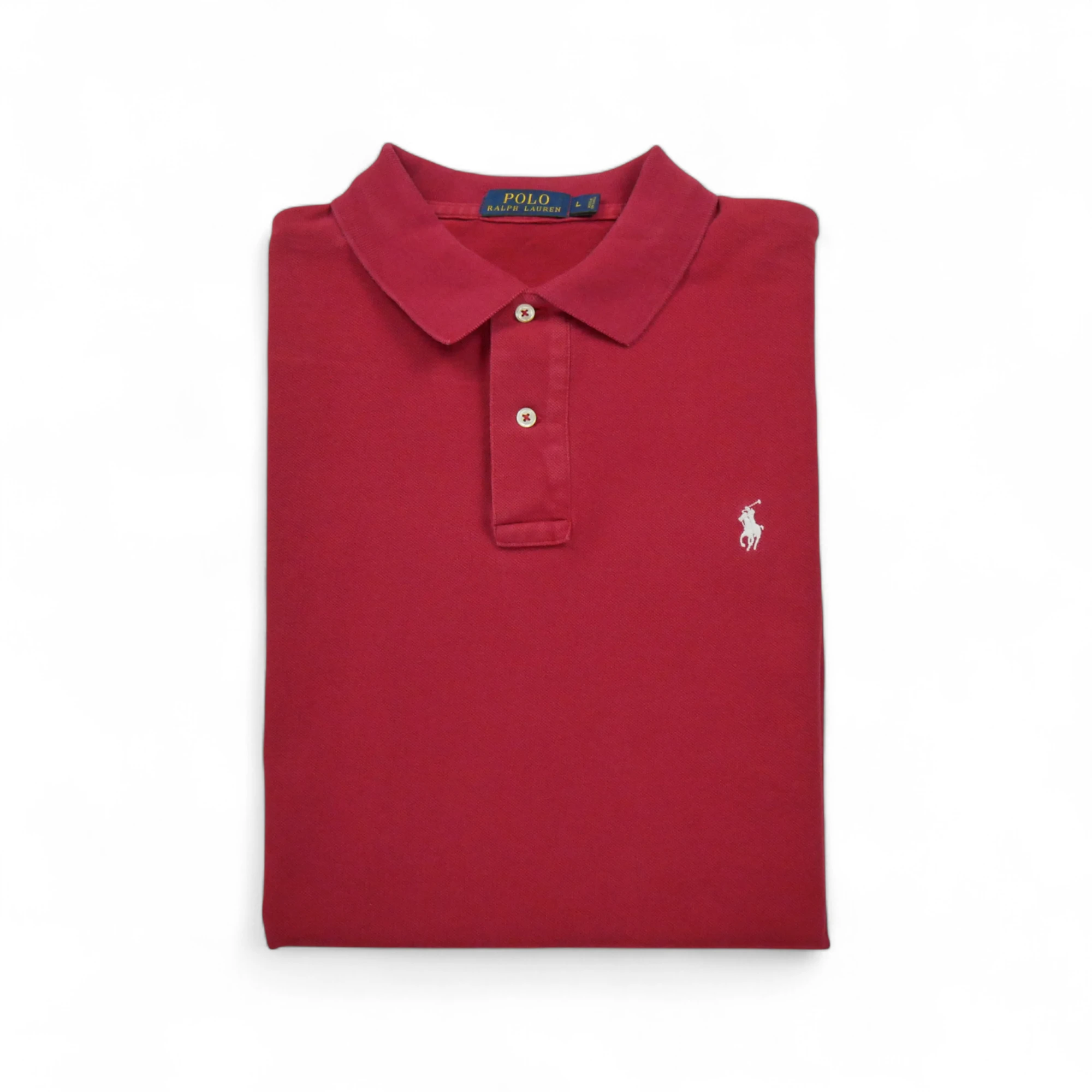 Polo manches courtes Homme Rouge - Bon état