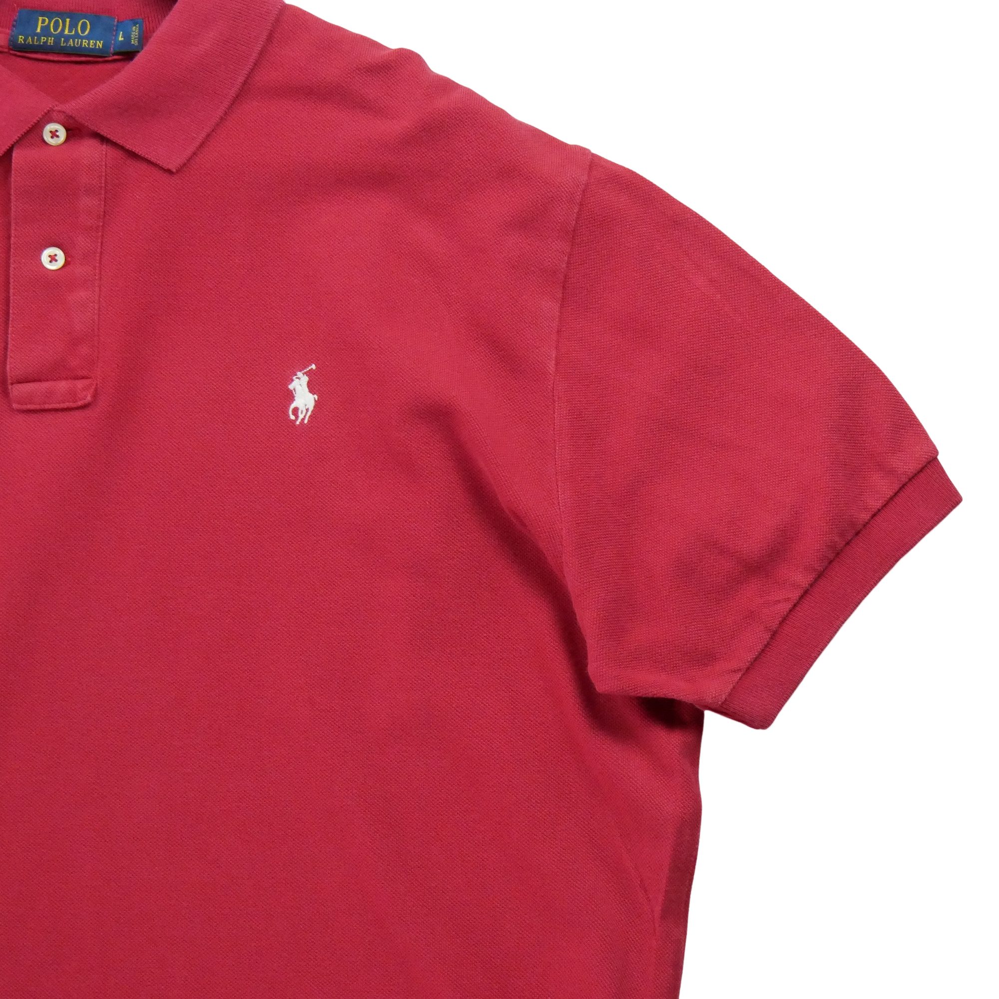 Polo manches courtes Homme  Rouge 4