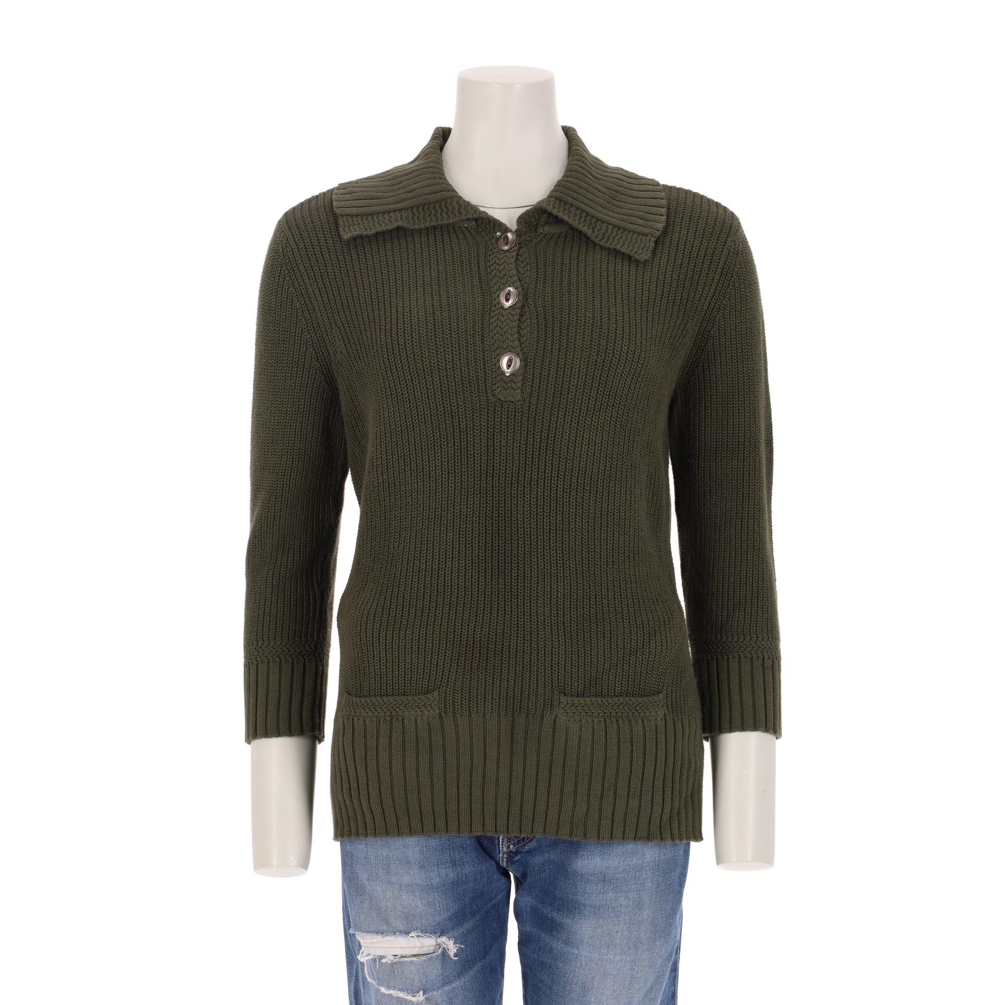 Pull Femme  Kaki 1