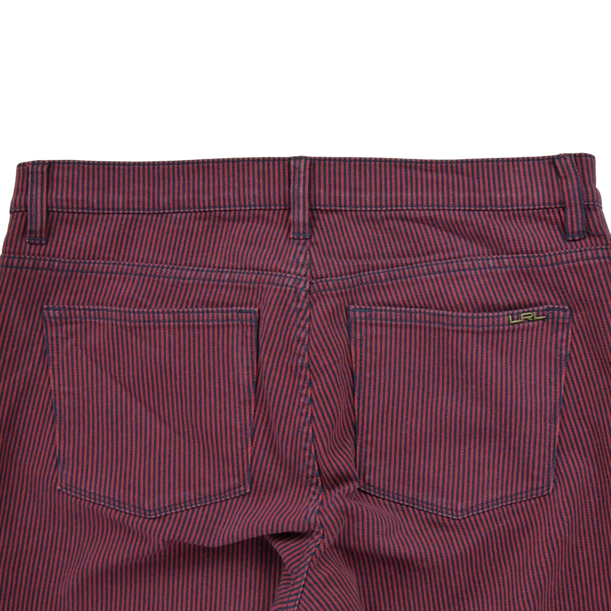 Pantalon Femme à rayureIJean Co Rouge 4