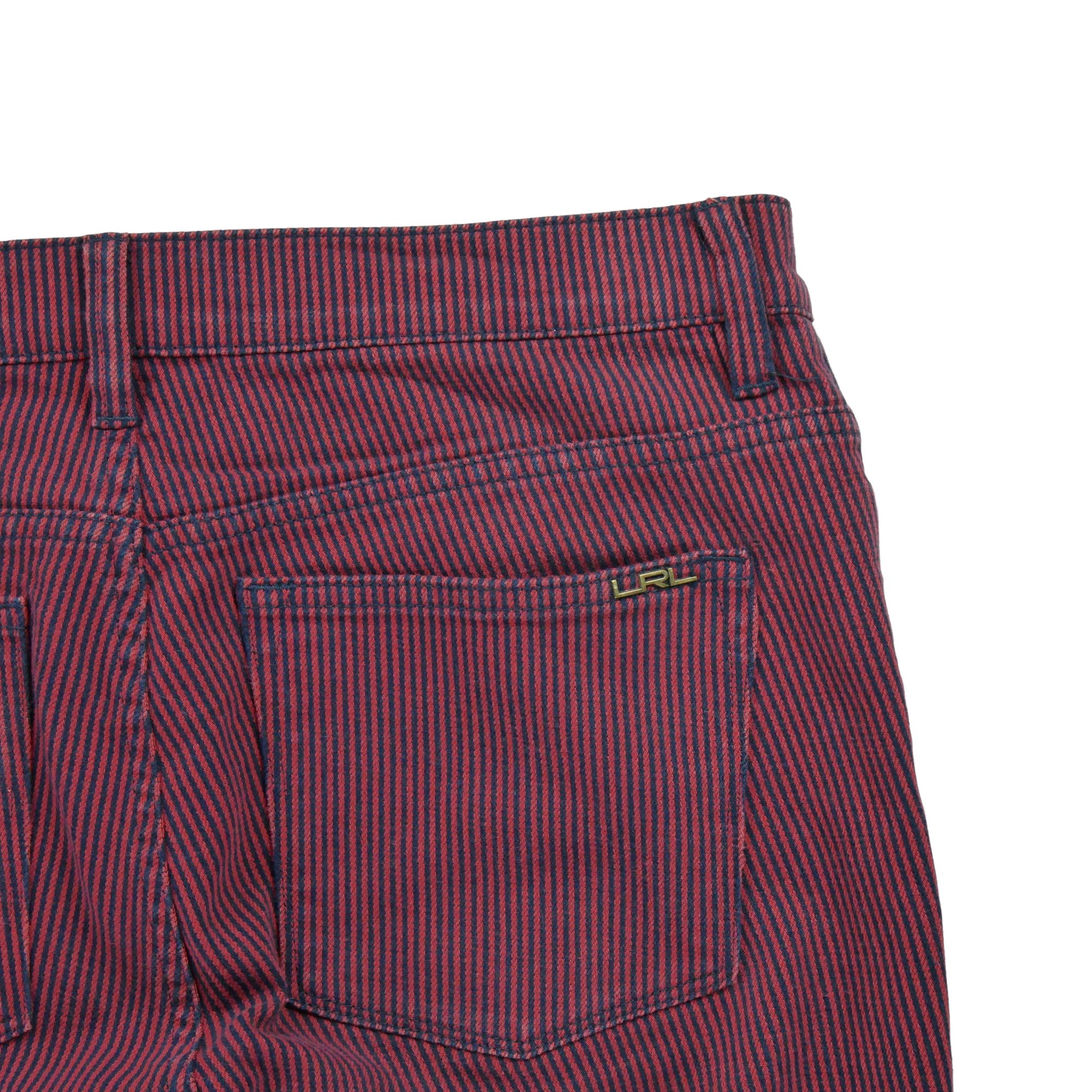 Pantalon Femme à rayureIJean Co Rouge 5