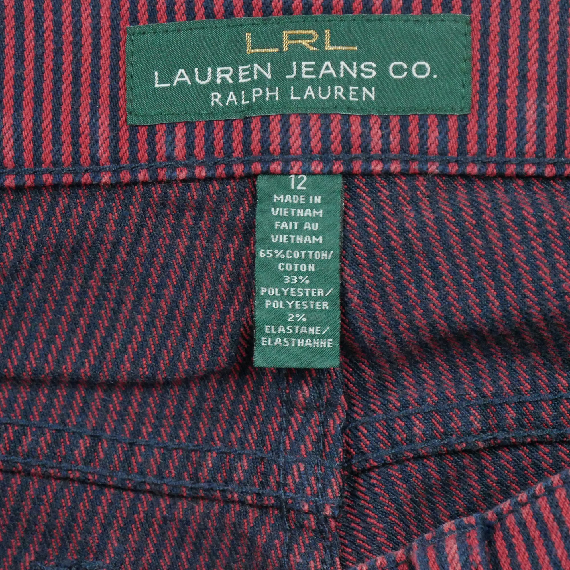 Pantalon Femme à rayureIJean Co Rouge 7