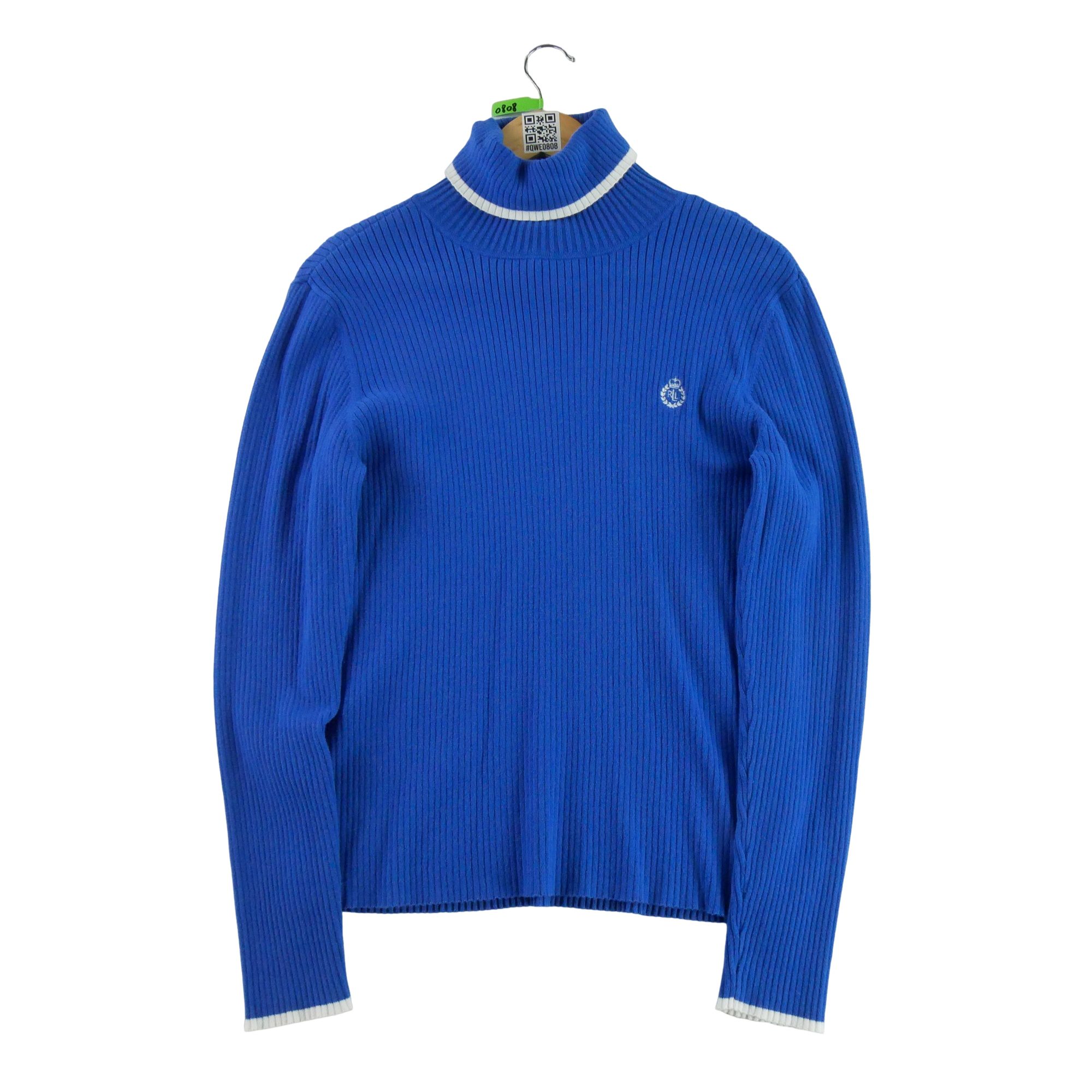 Pull Femme  col roulé Bleu 1