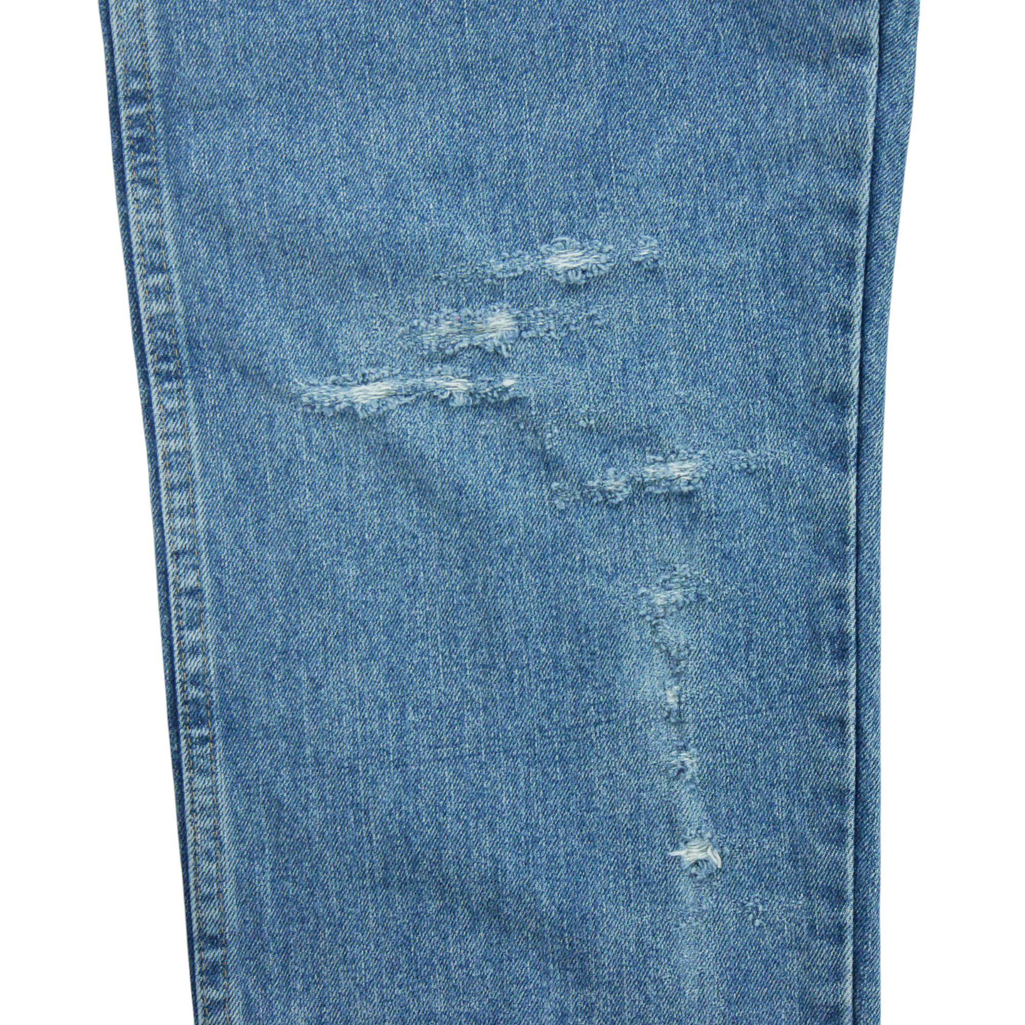 Jean Homme Coupe Droite Bleu clair 5