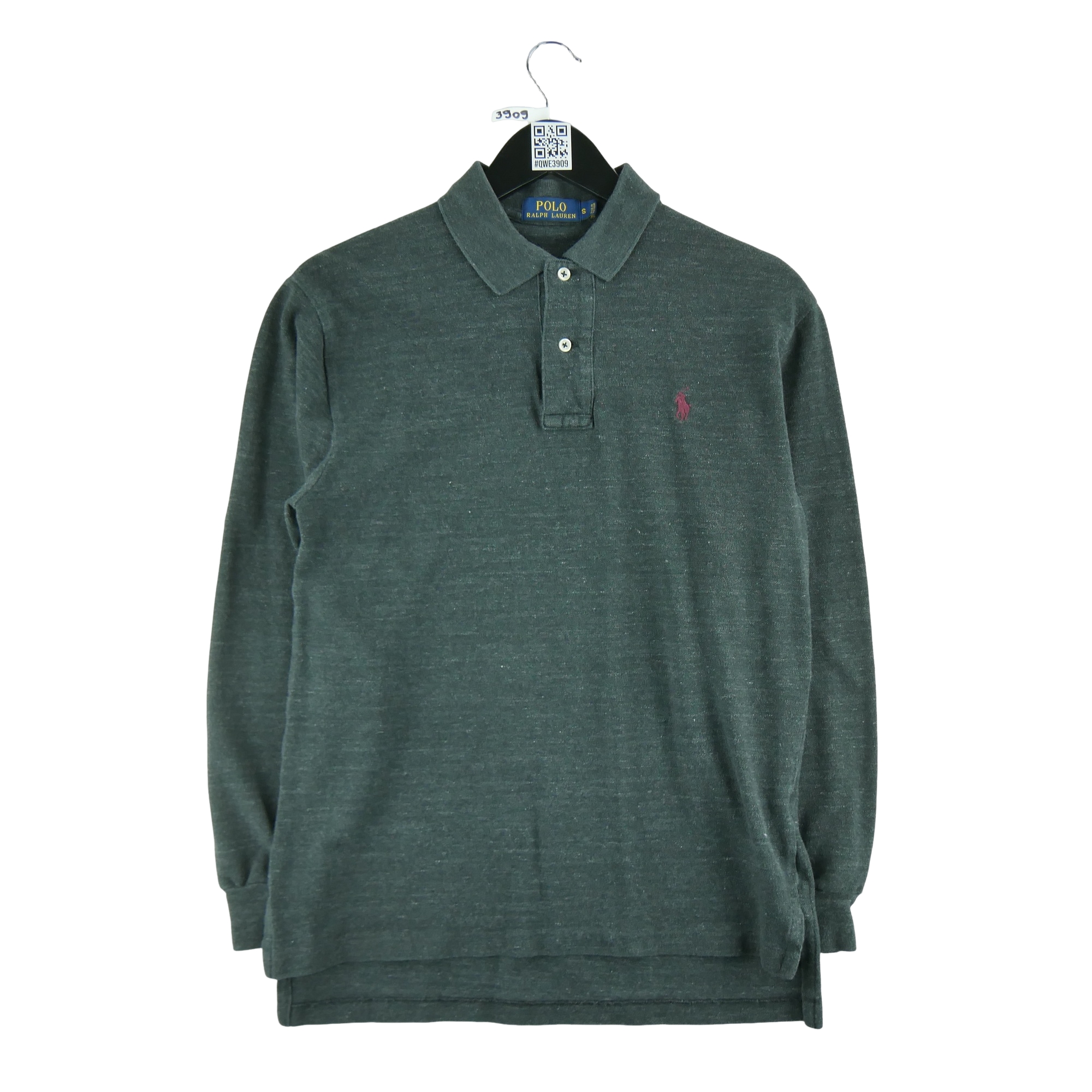 Polo manches longues Homme  Gris 1