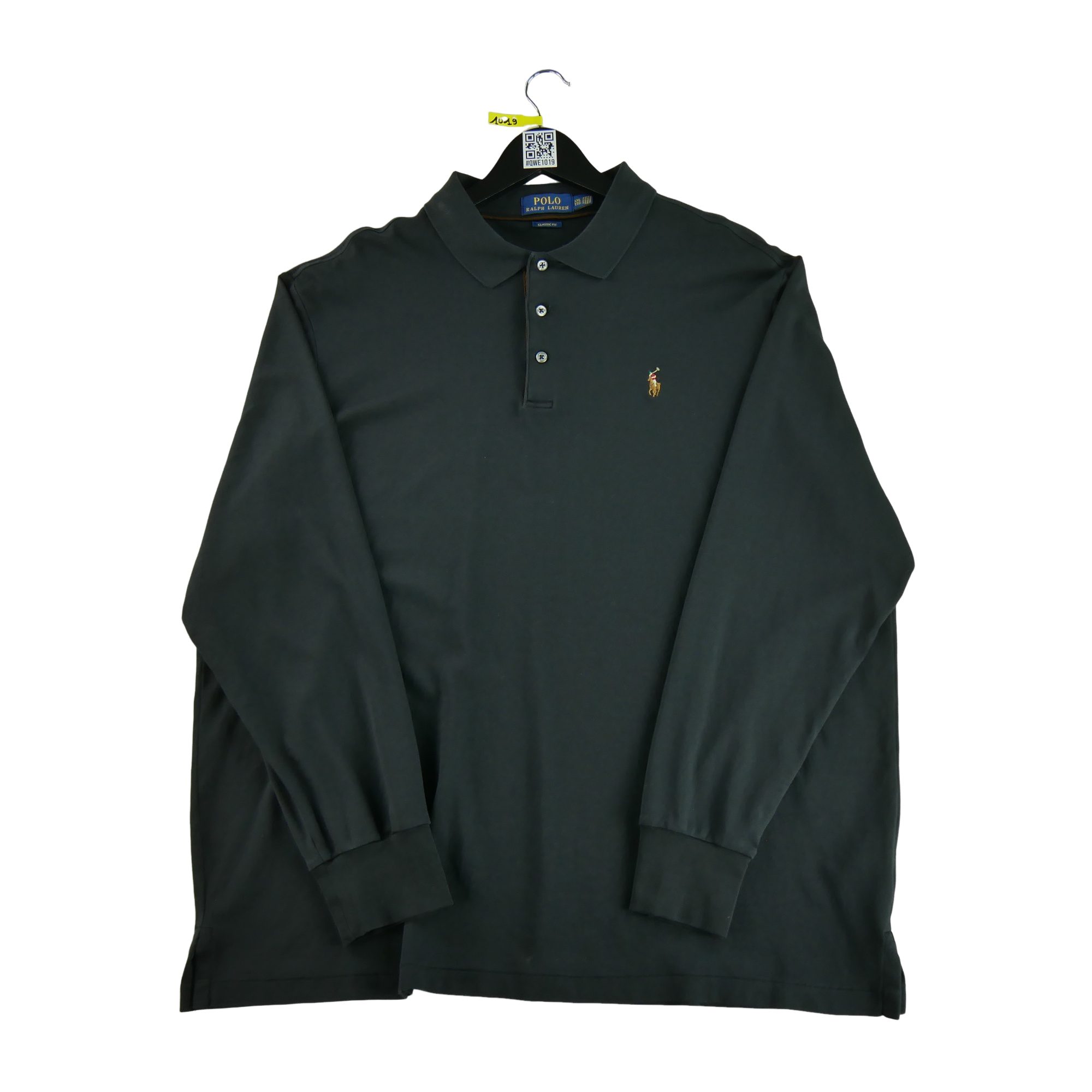 Polo manches longues Homme  Noir - Bon état