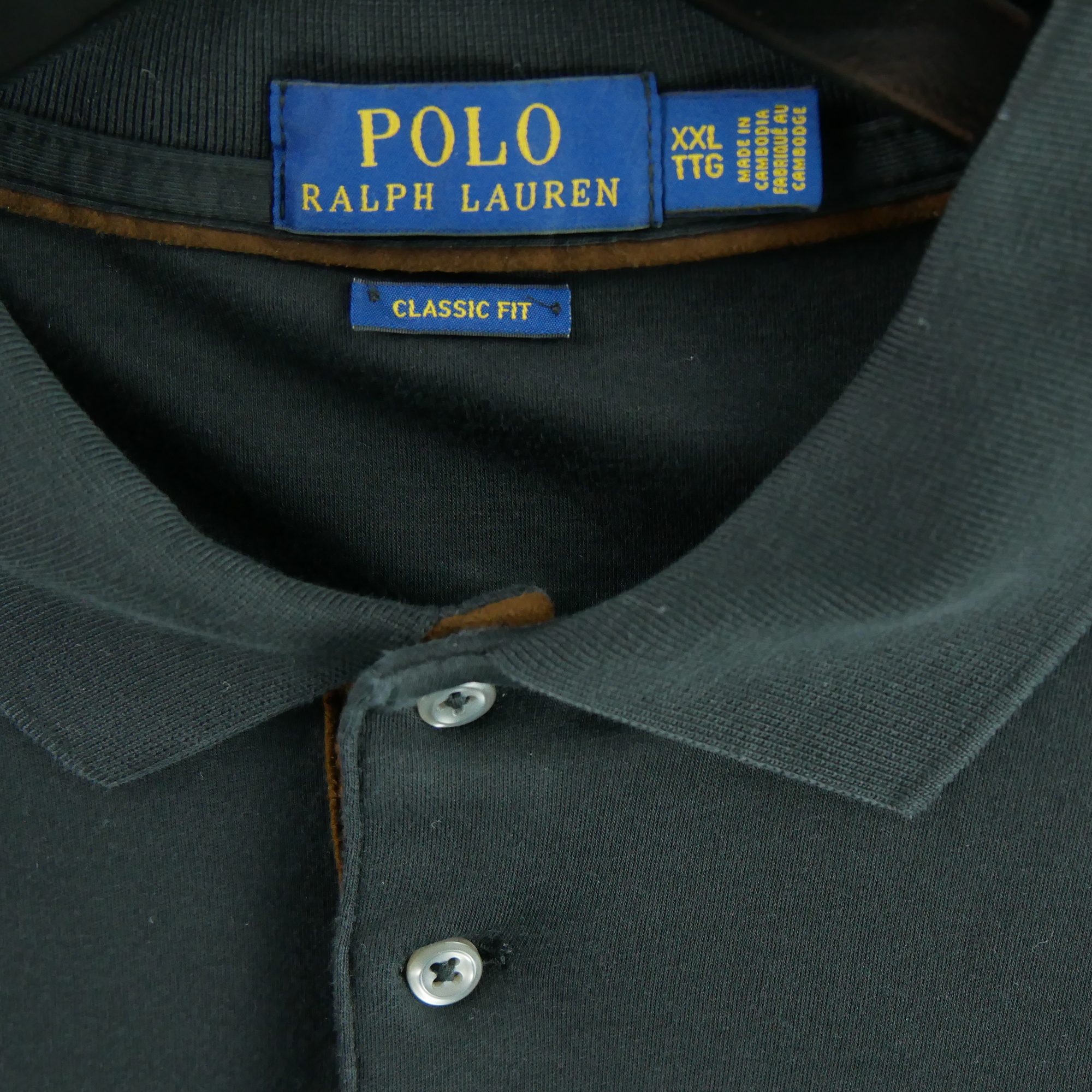 Polo manches longues Homme  Noir 7