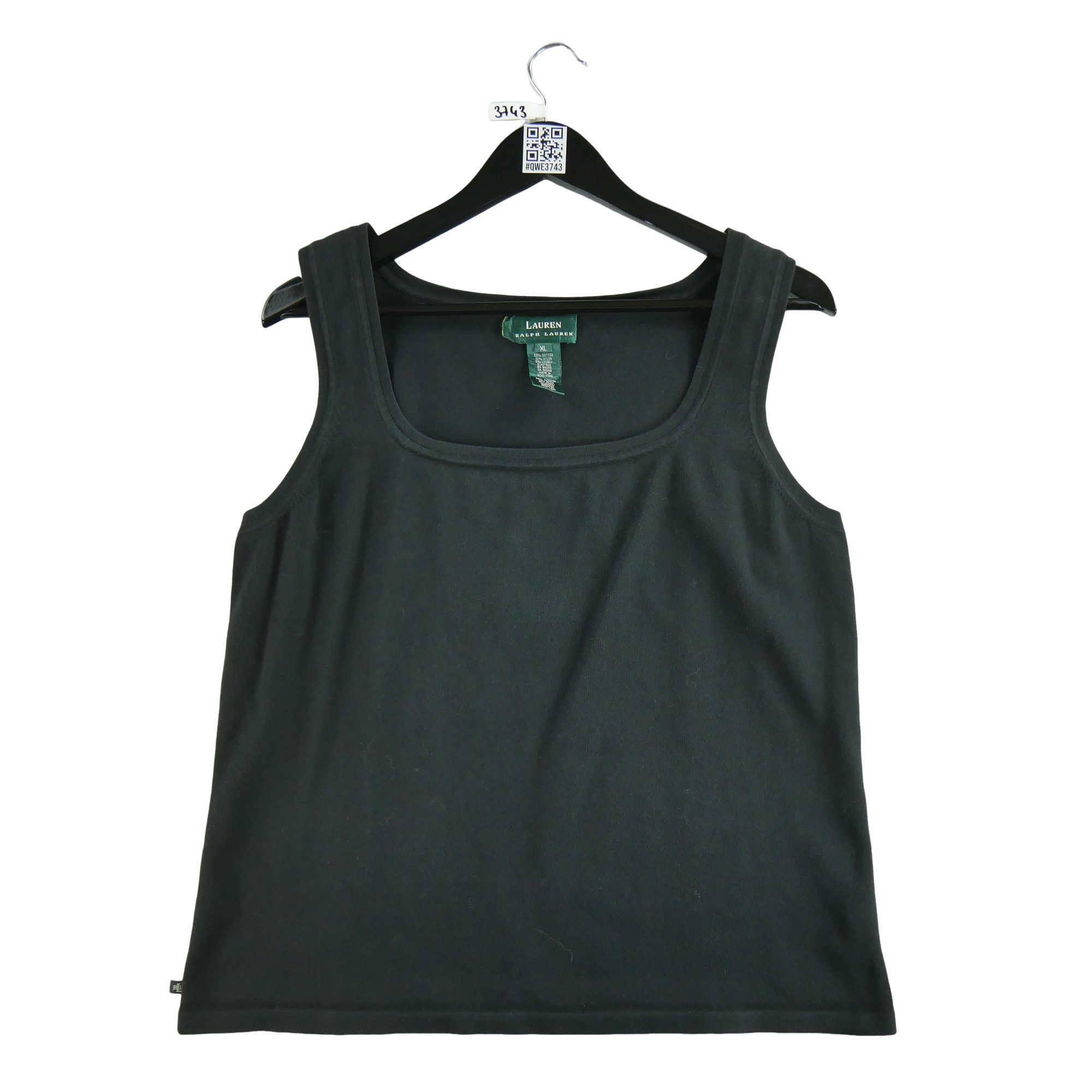 T-shirt sans manches Femme  Noir 1