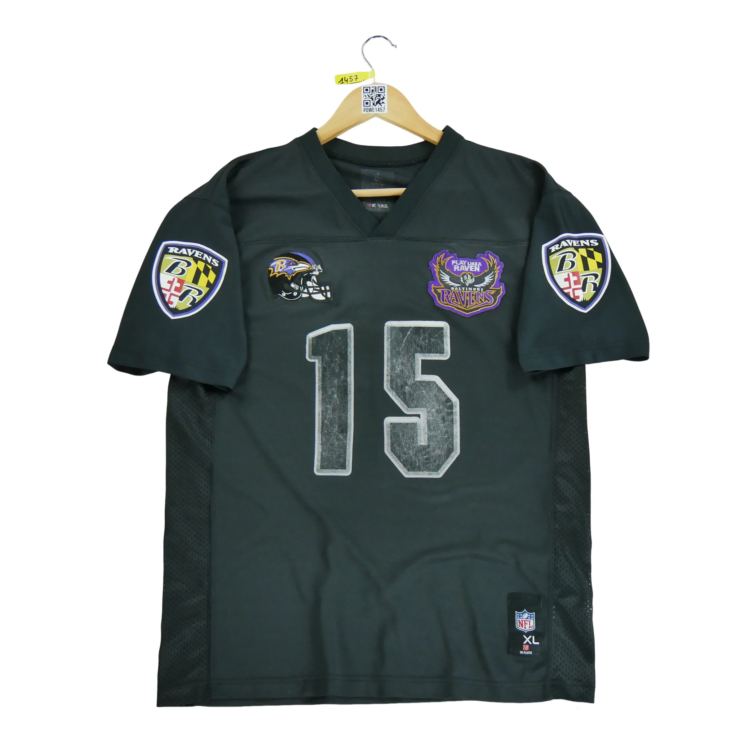 Maillot Homme NFL Baltimore Ravens Noir 1