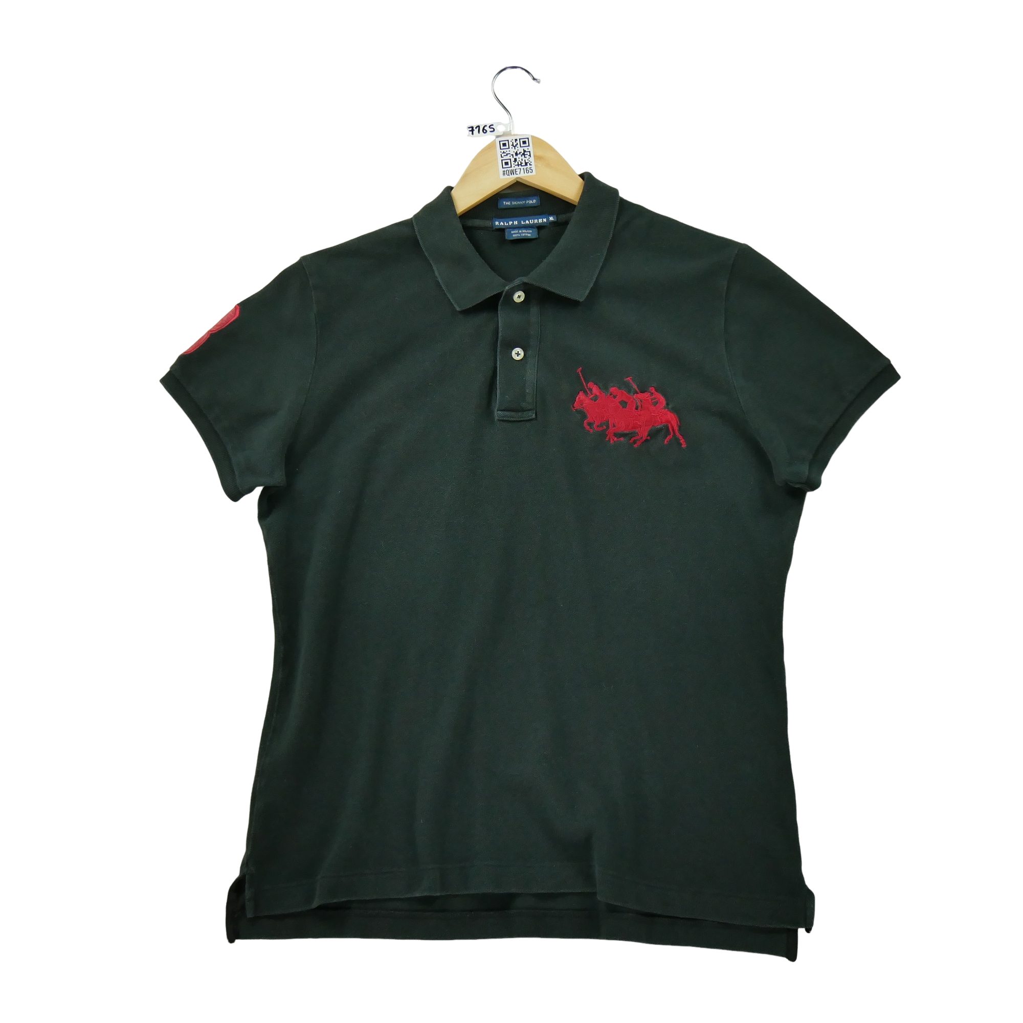 Polo manches courtes Femme  Skinny Noir 2