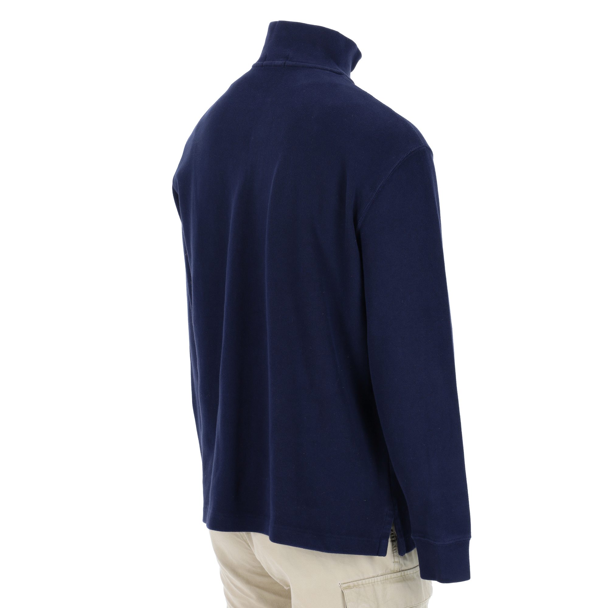 Pull Homme  col camionneur Marine 4
