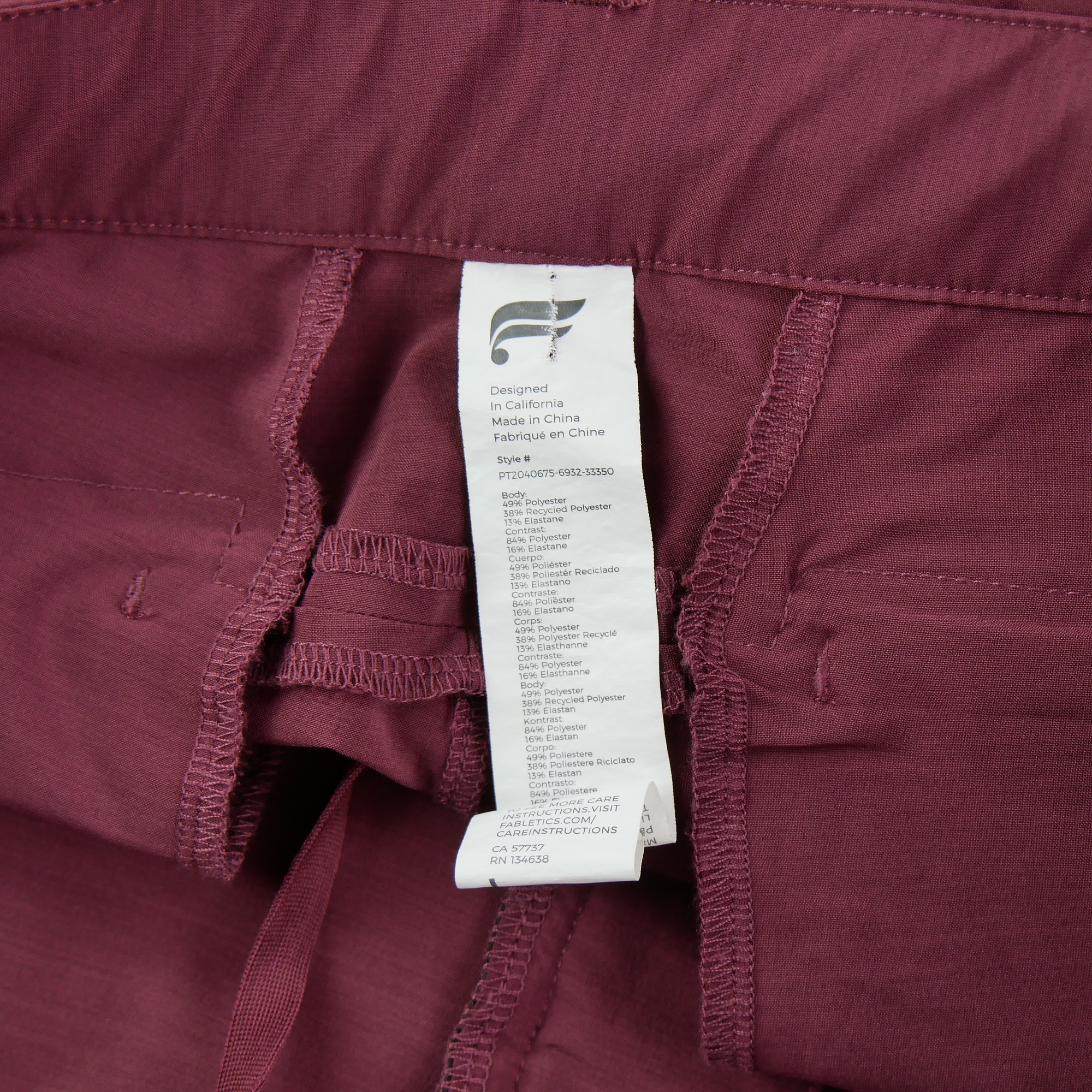 Pantalon Homme Bordeaux 7