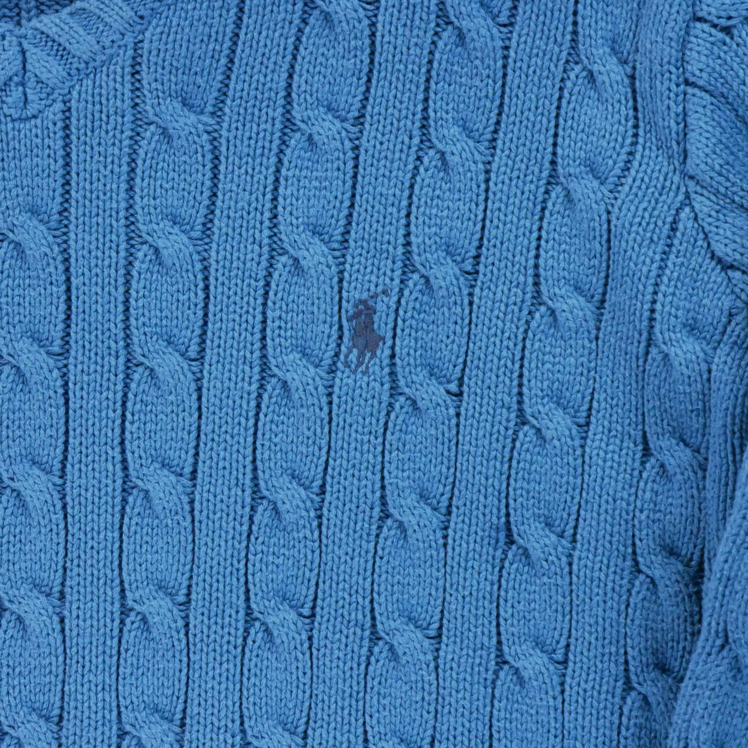 Pull Femme Torsadé Bleu 4