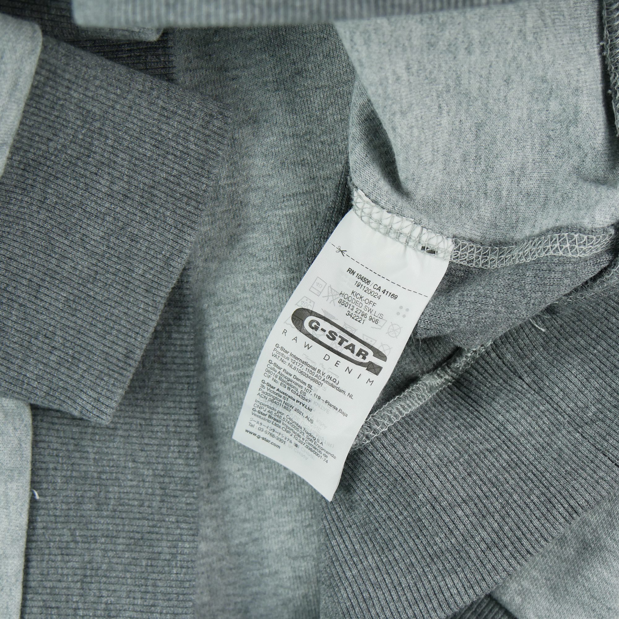 Sweat à capuche Homme  Gris 10