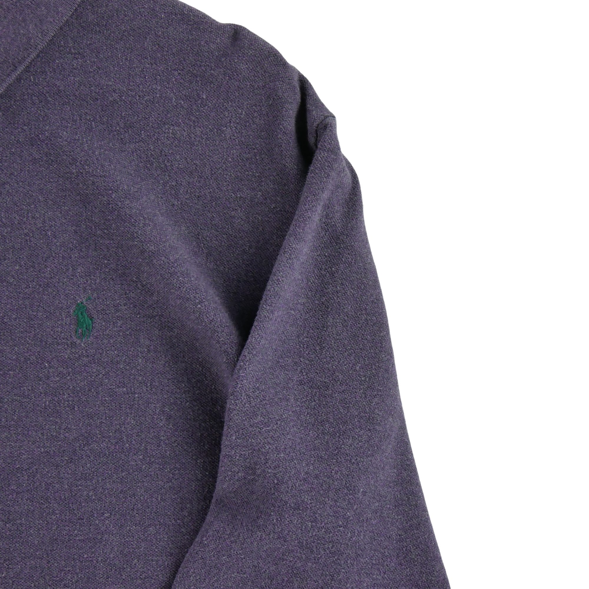 Polo manches longues Homme  Violet 3