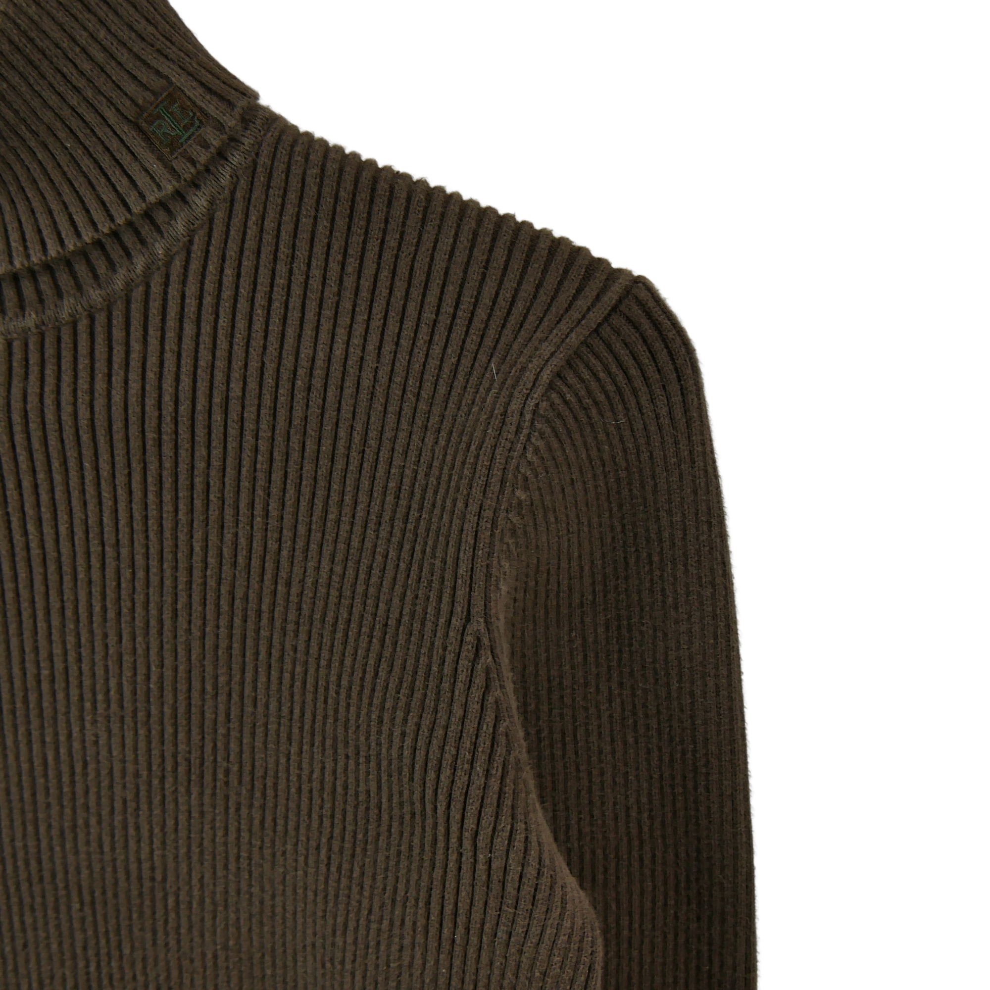 Pull Femme  col roulé Marron 3