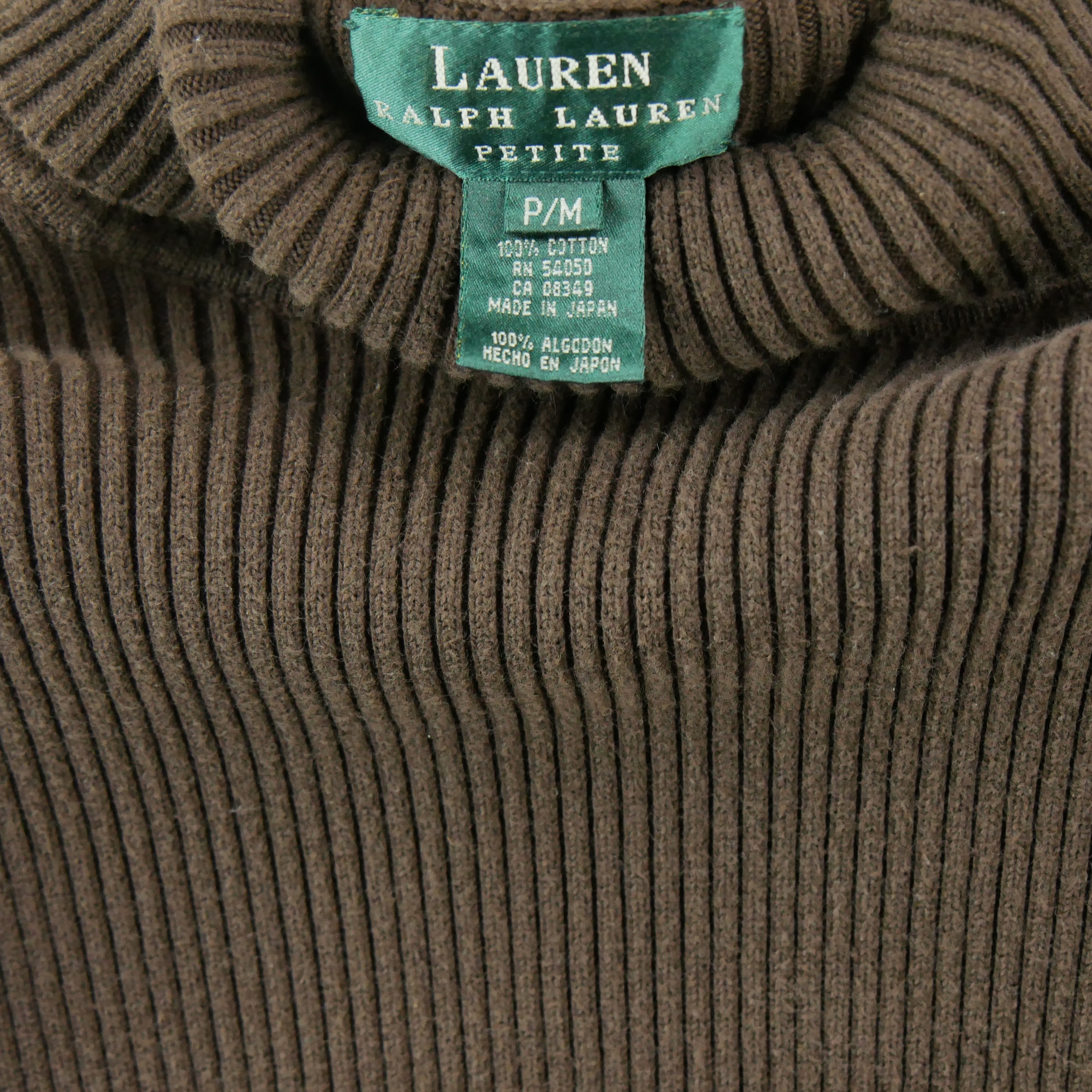 Pull Femme  col roulé Marron 5