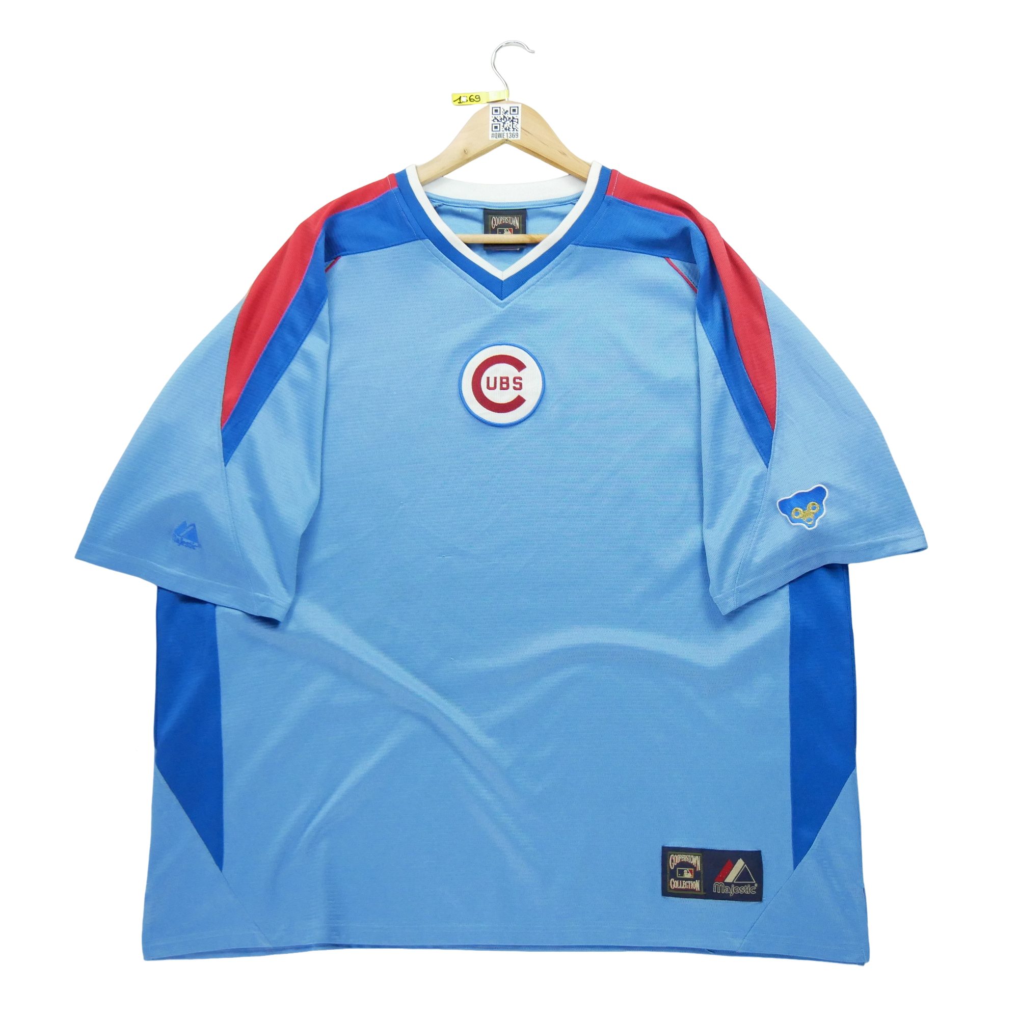 Maillot Homme MLB Chicago Cubs Bleu 1