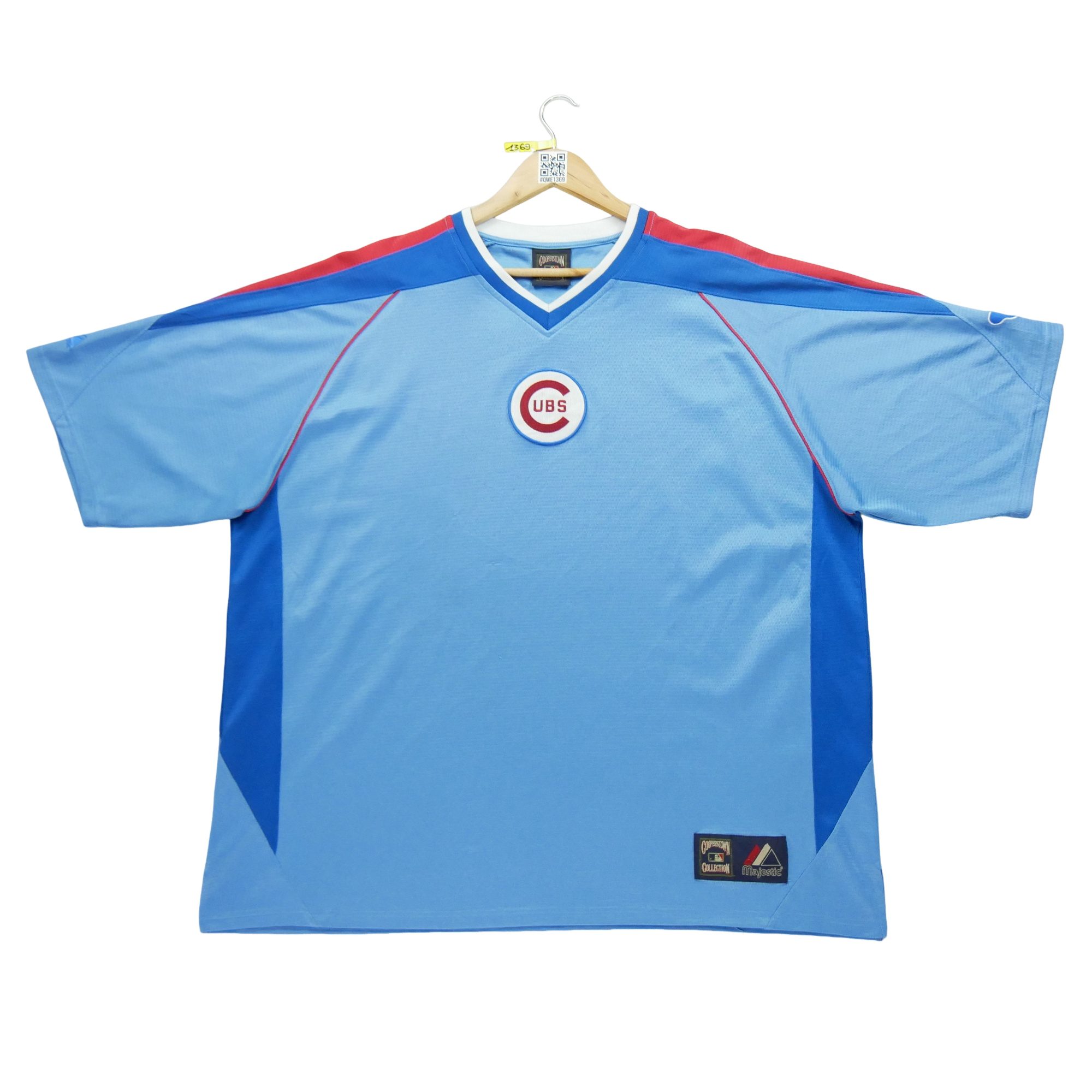 Maillot Homme MLB Chicago Cubs Bleu 3