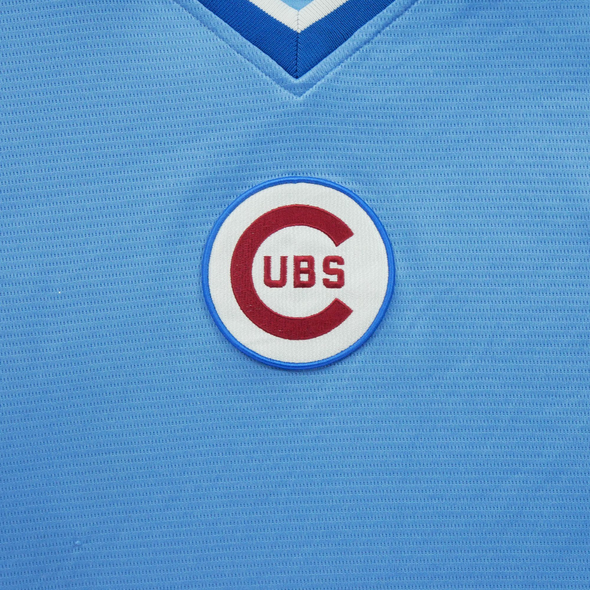 Maillot Homme MLB Chicago Cubs Bleu 4