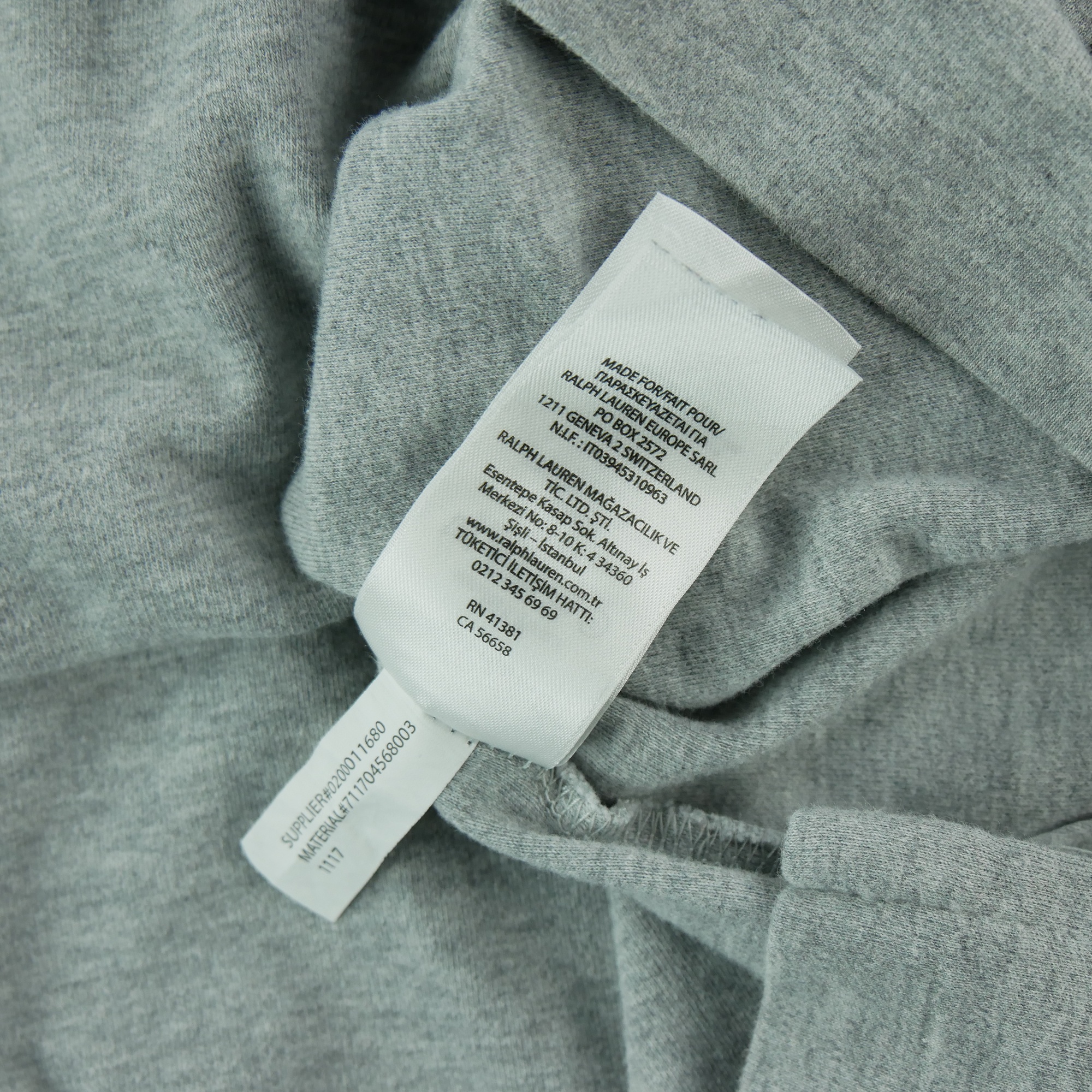 Polo manches courtes Homme  Gris 8