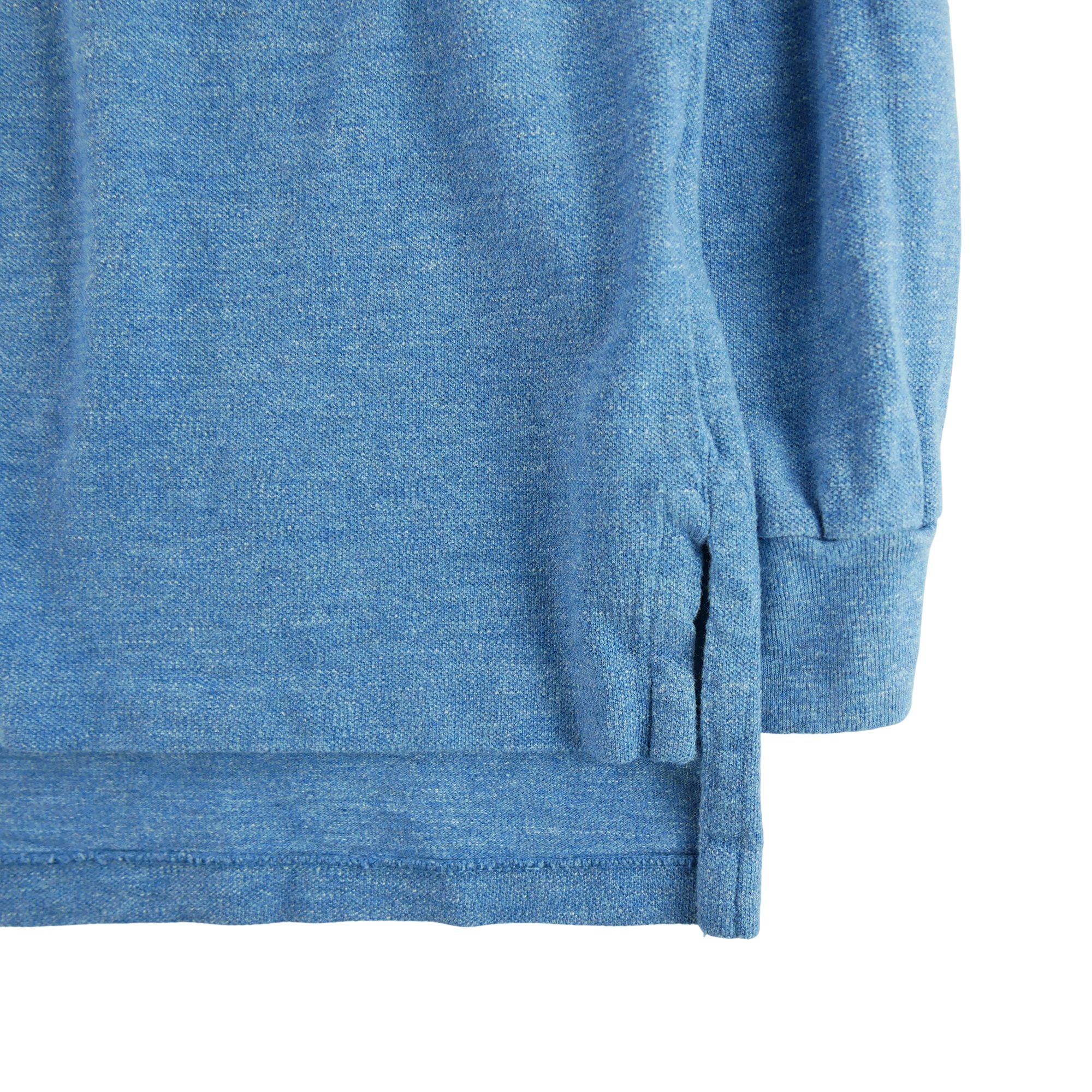 Polo manches longues Homme  Bleu clair 4