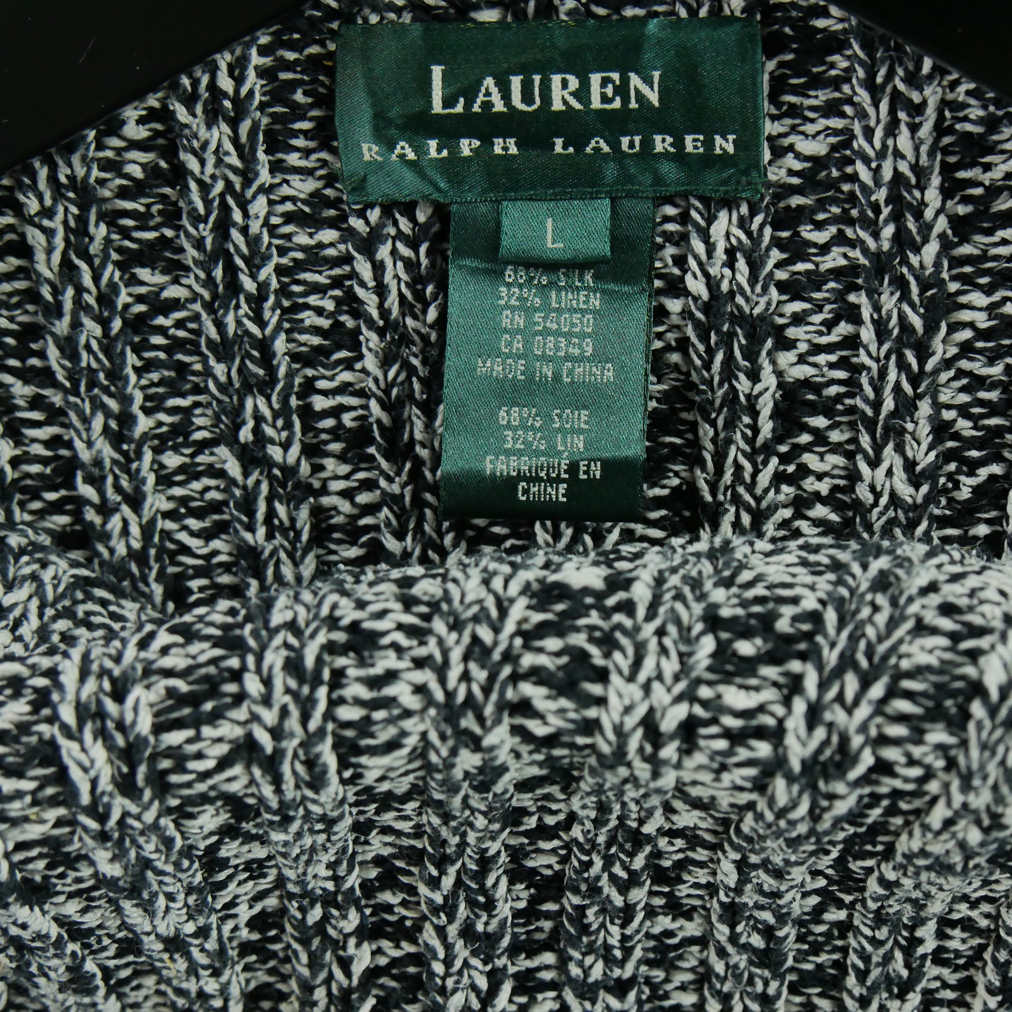 Pull Femme  soie et lin Noir 4