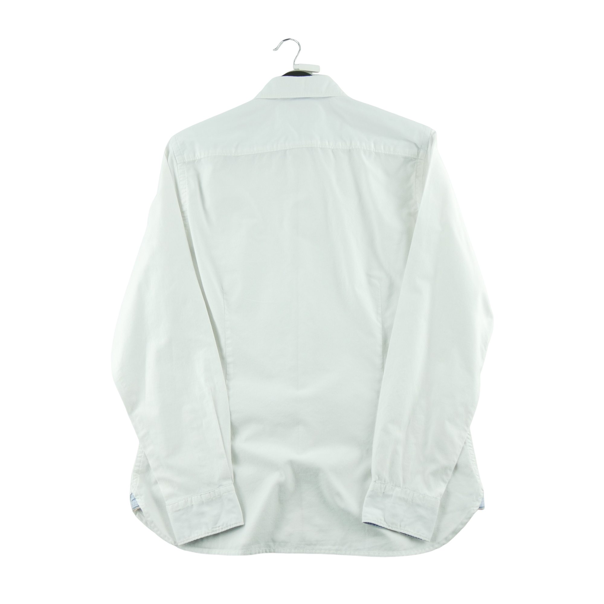 Chemise classiques Homme uni Blanc 3