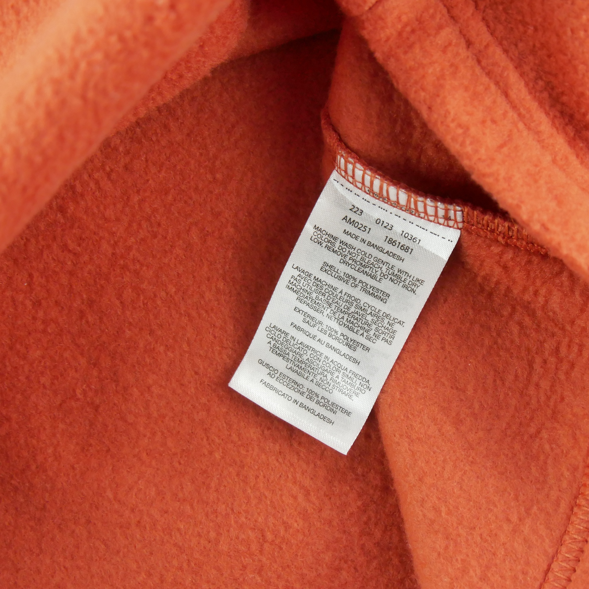 Pull polaire Homme  Snap II Orange 7
