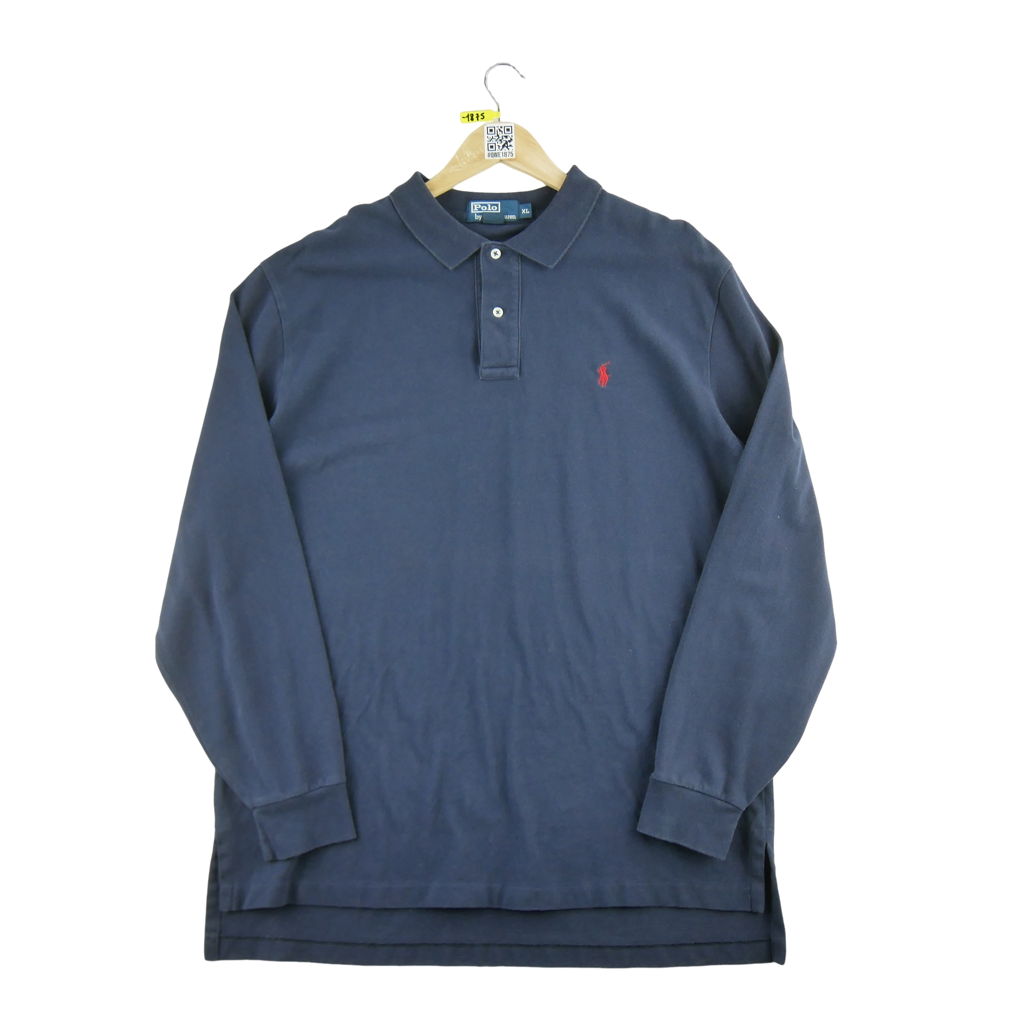 Polo manches longues Homme  Marine 1