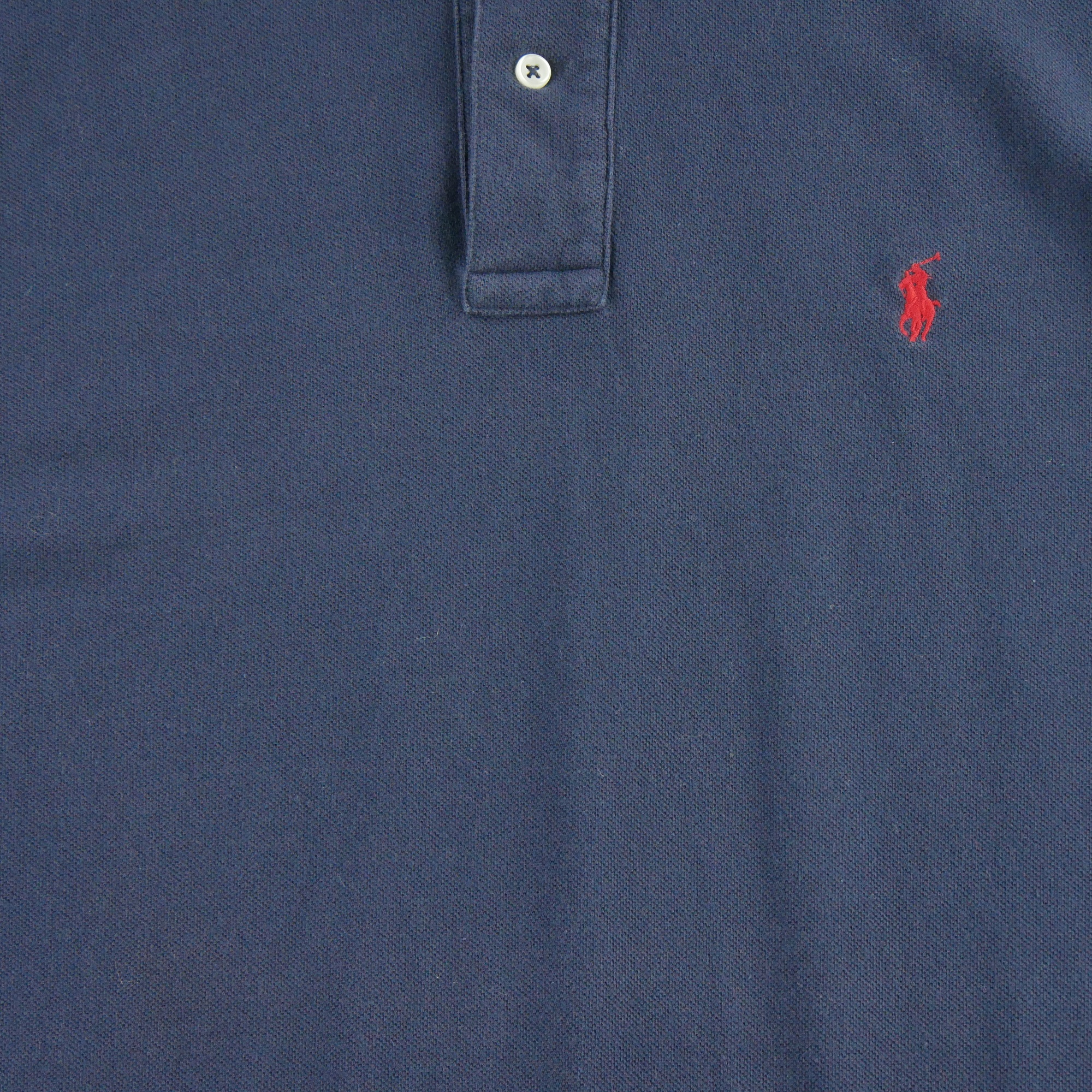 Polo manches longues Homme  Marine 3