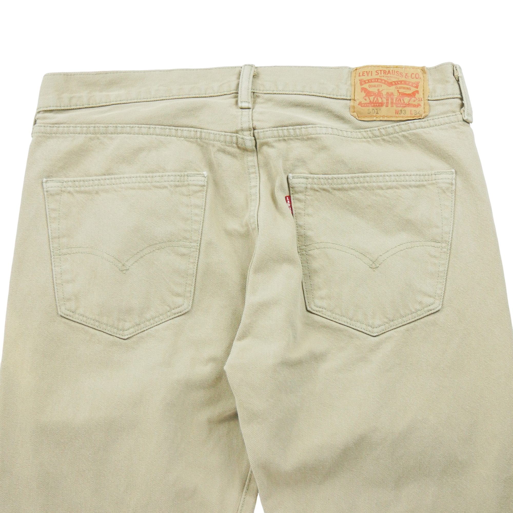 Jean Homme Levis 501 Beige 4