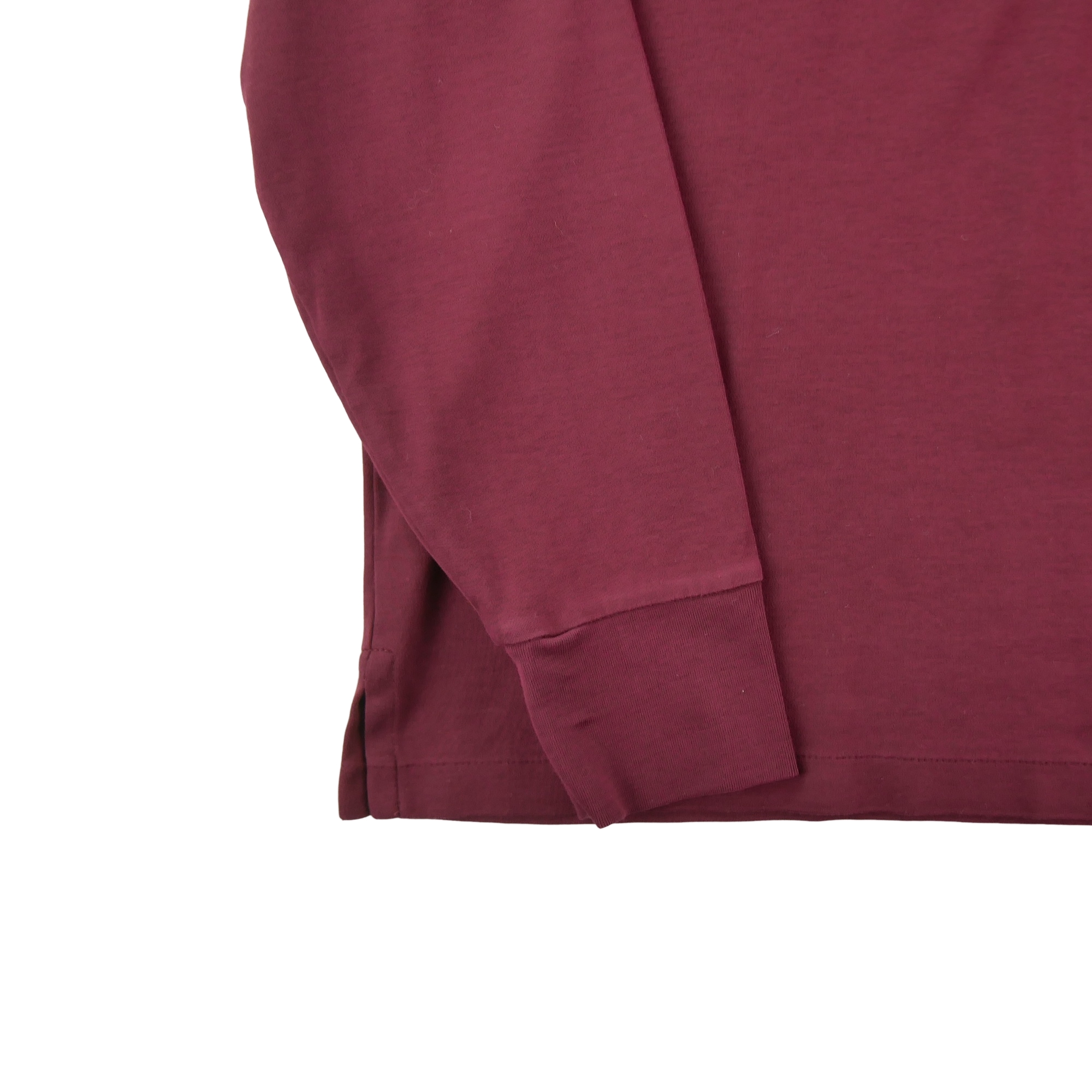 Polo manches longues Homme  Bordeaux 4