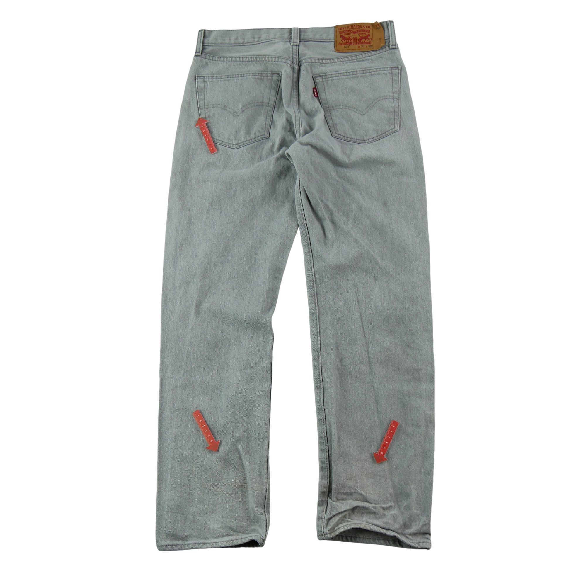 Jean Homme Levis 501 Gris 8