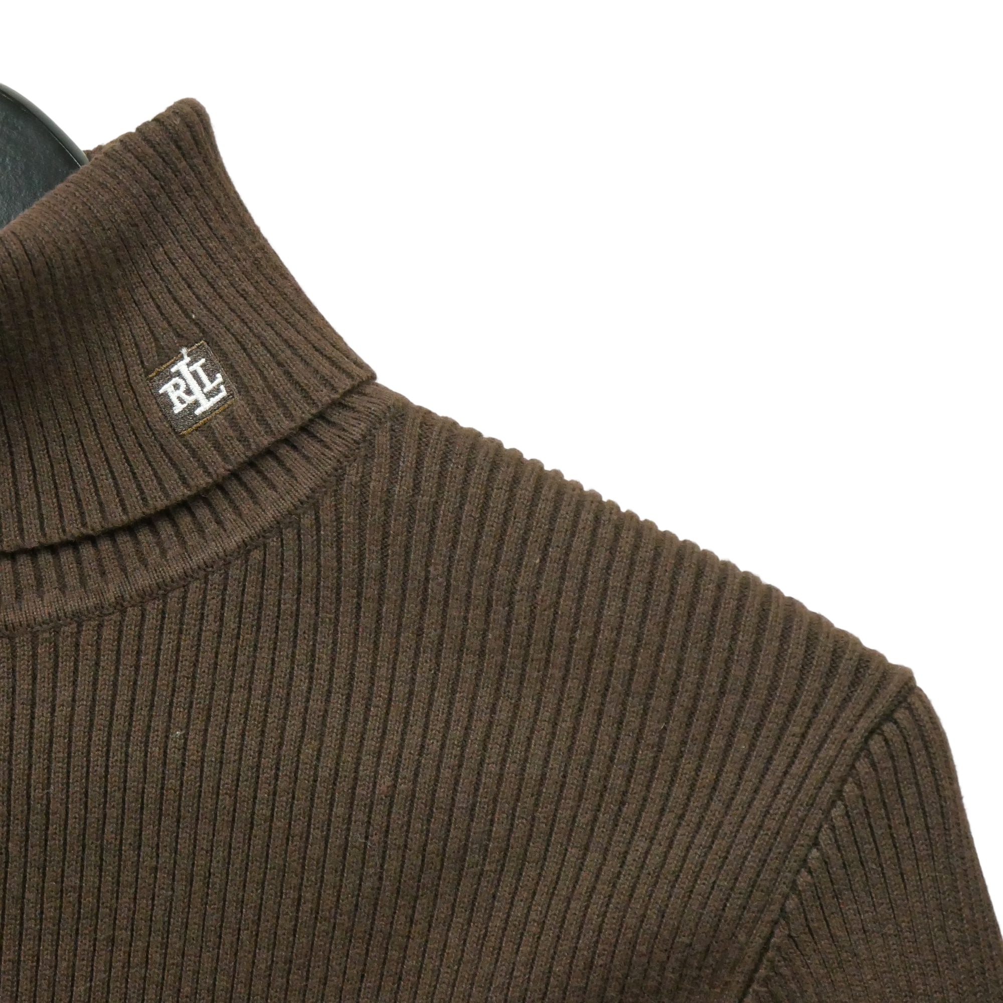 Pull Femme  col roulé Marron 3