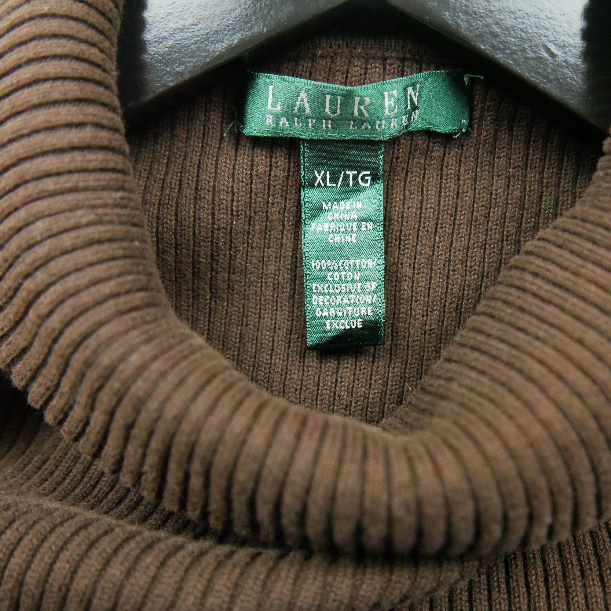 Pull Femme  col roulé Marron 5