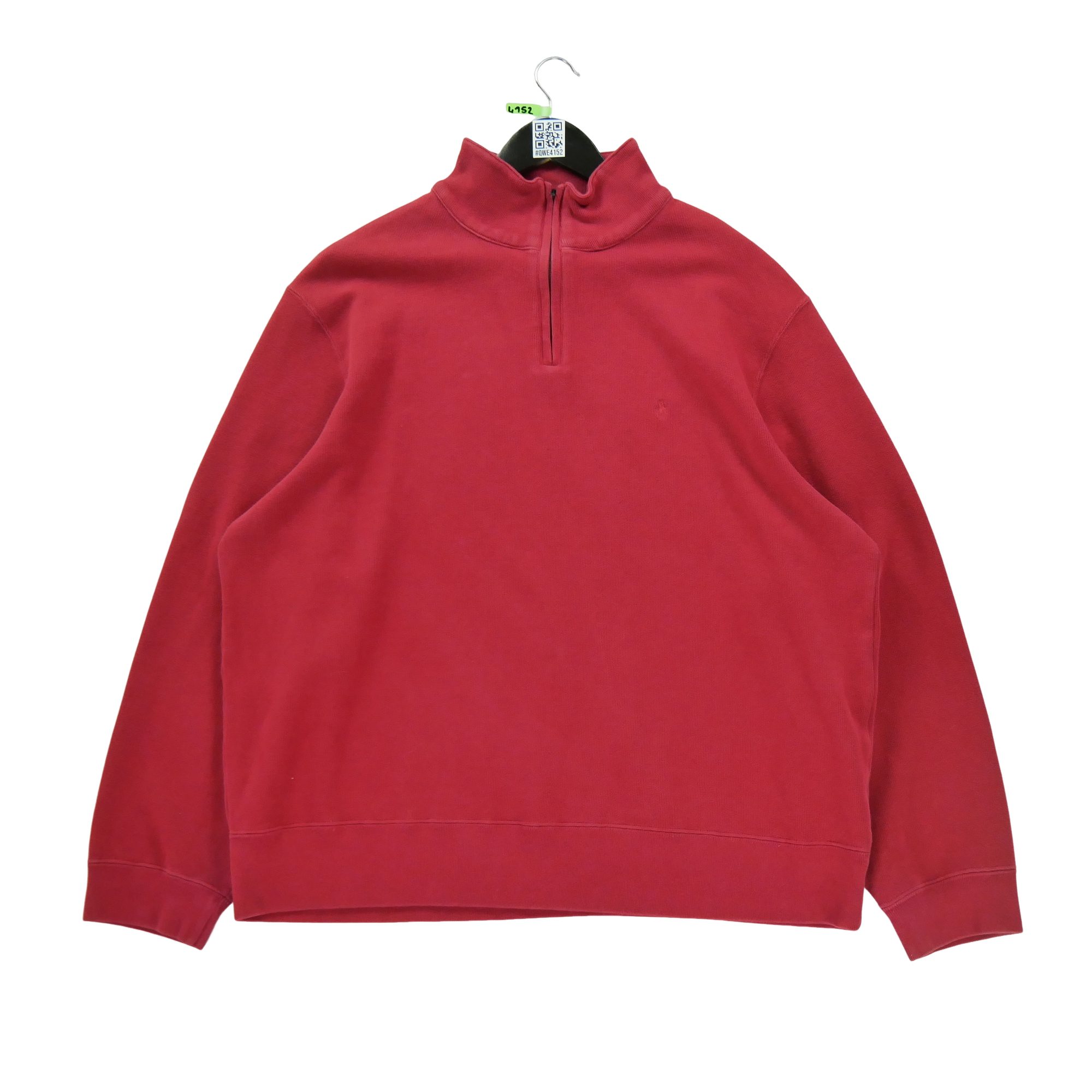 Pull Homme  demi-zippé Rouge 3