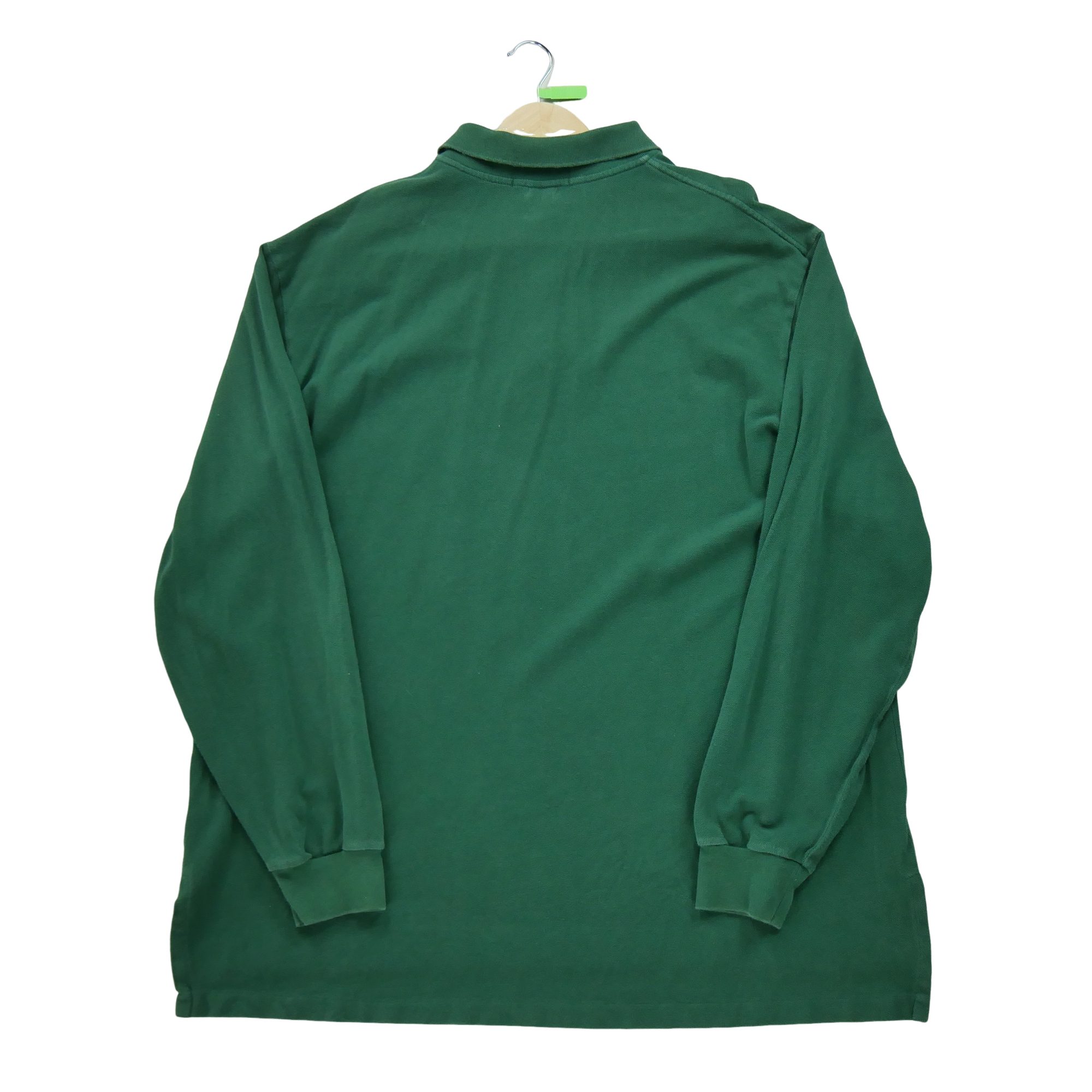 Polo manches longues Homme Vert 3