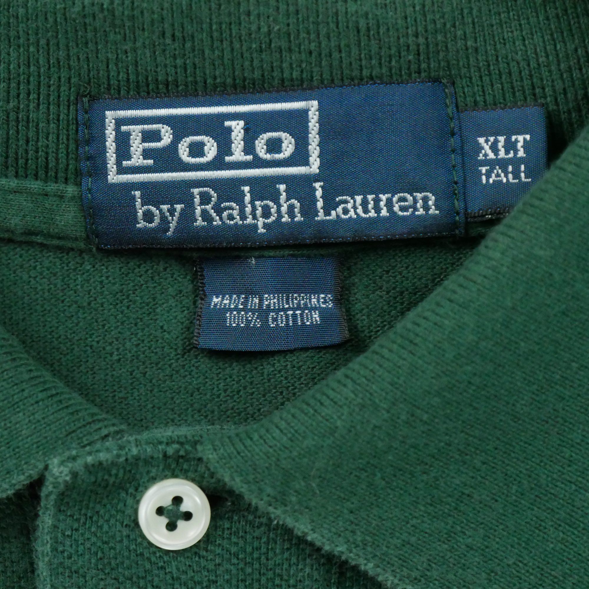 Polo manches longues Homme Vert 6