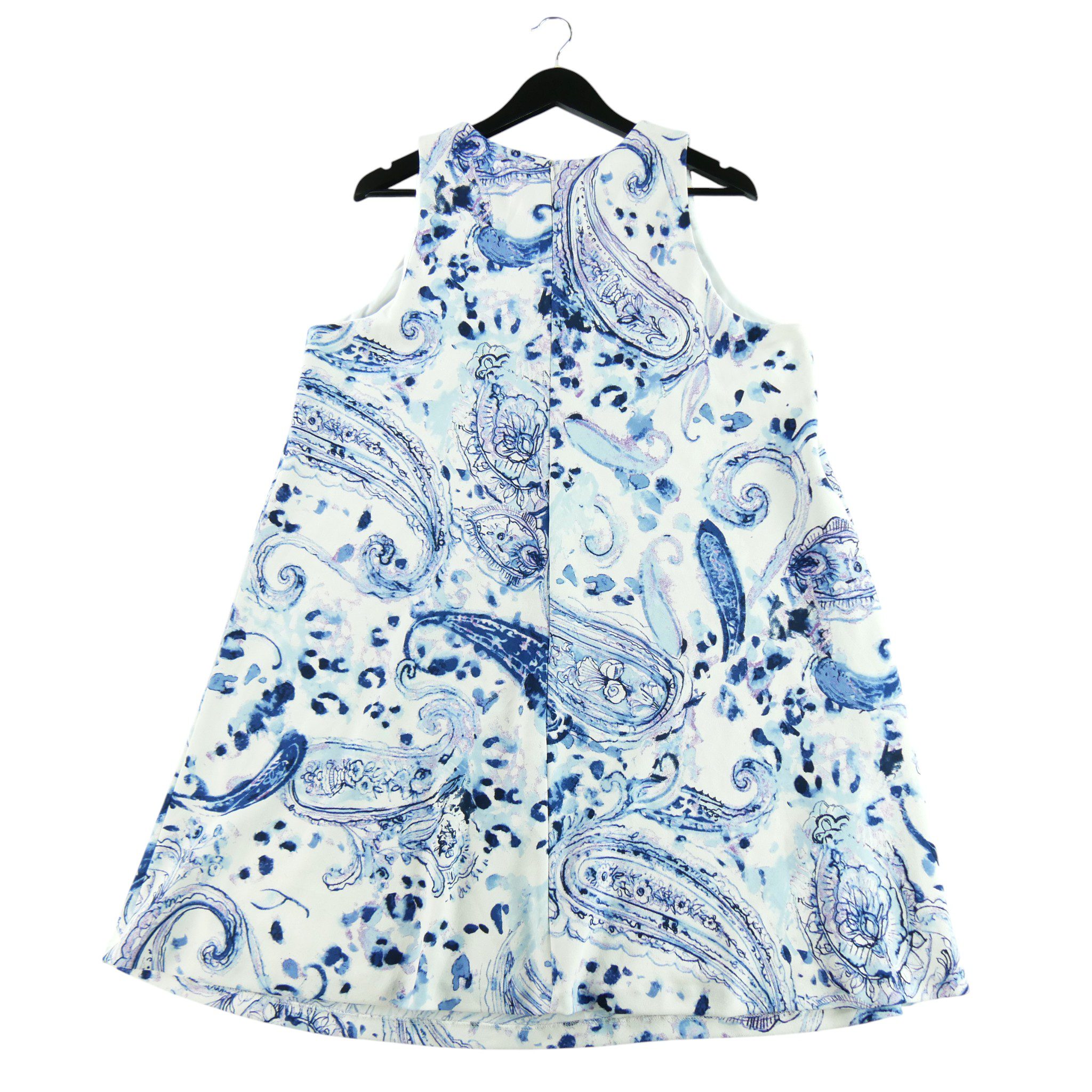 Robe Femme Crepe Paisley Bleu 2