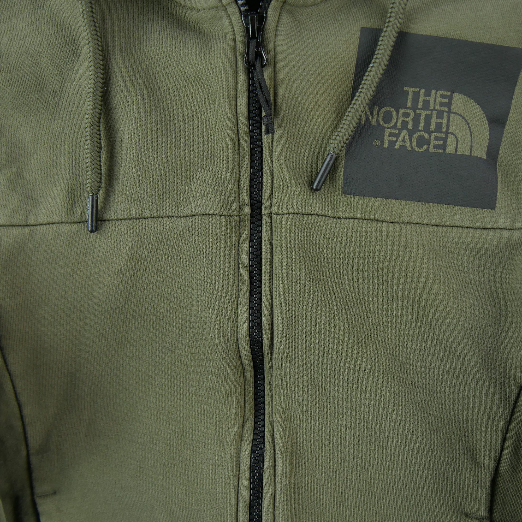 Sweat à capuche Homme  full zip Kaki 4